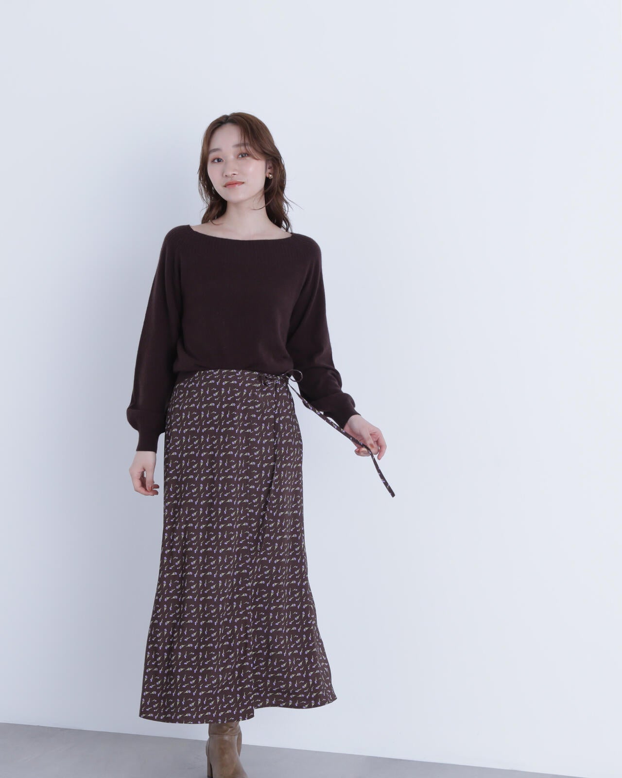 FOX混ジェントリーシリーズ ボートネックニット