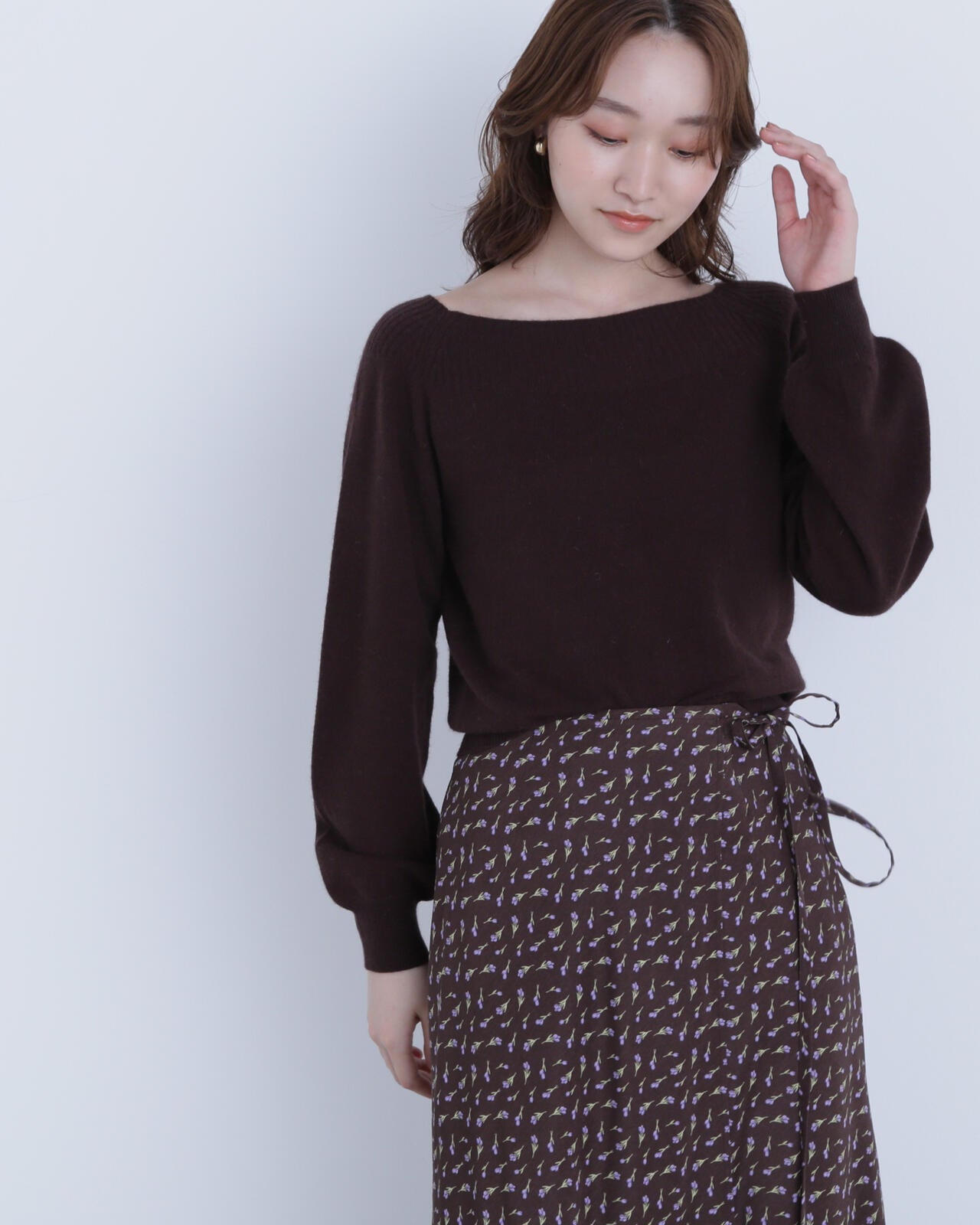 FOX混ジェントリーシリーズ ボートネックニット | NATURAL BEAUTY