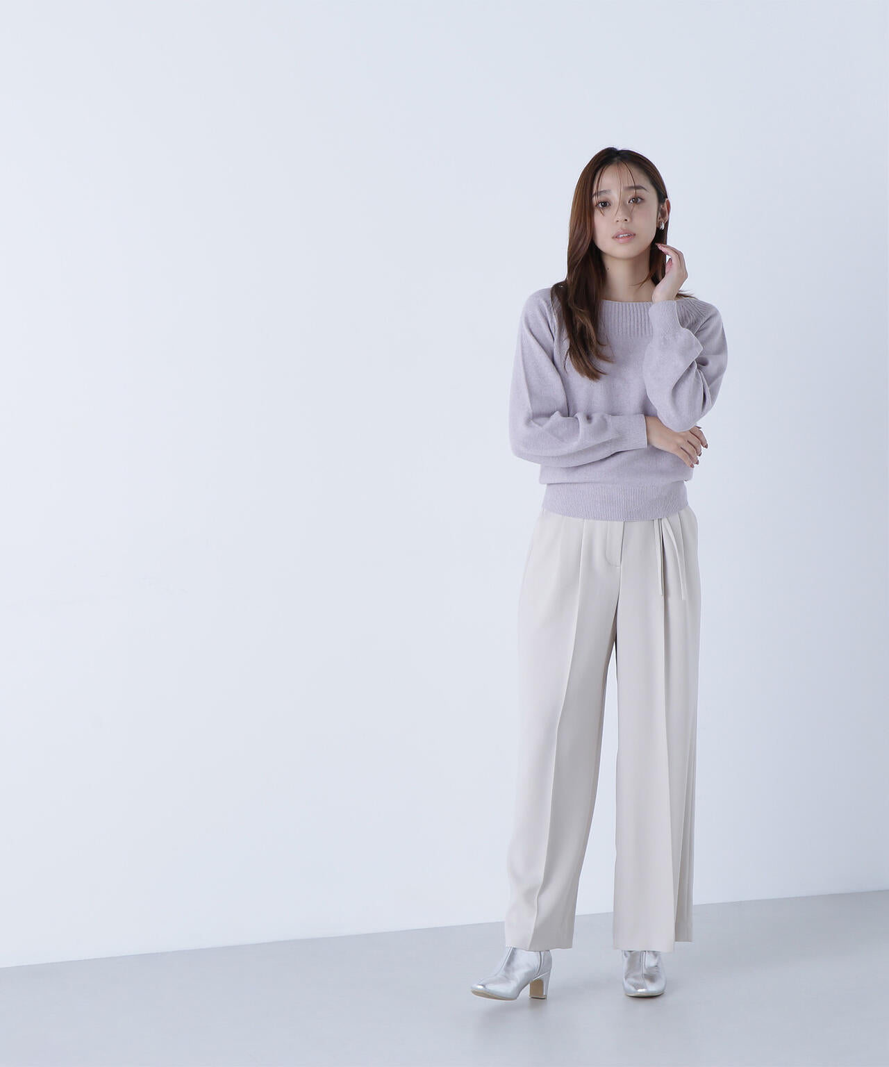 FOX混ジェントリーシリーズ ボートネックニット