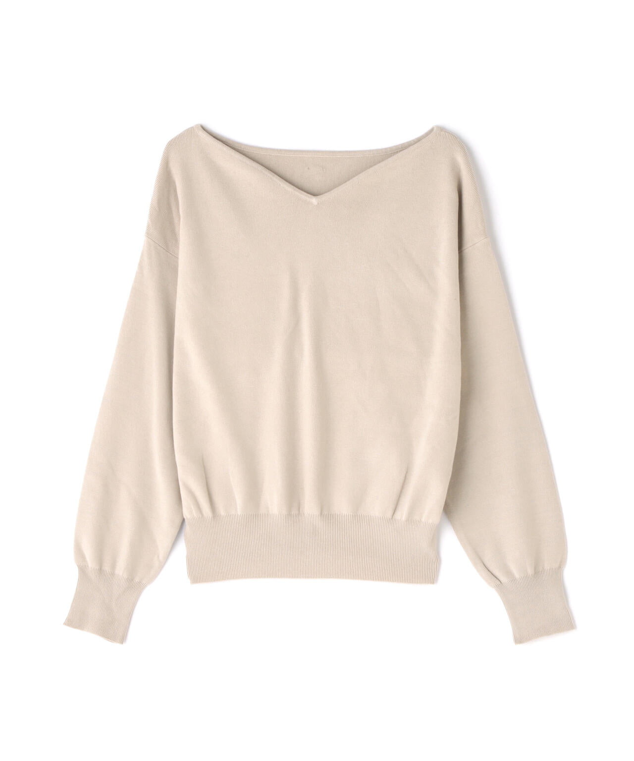 総針ベーシックシリーズ ニュアンスVネックニット