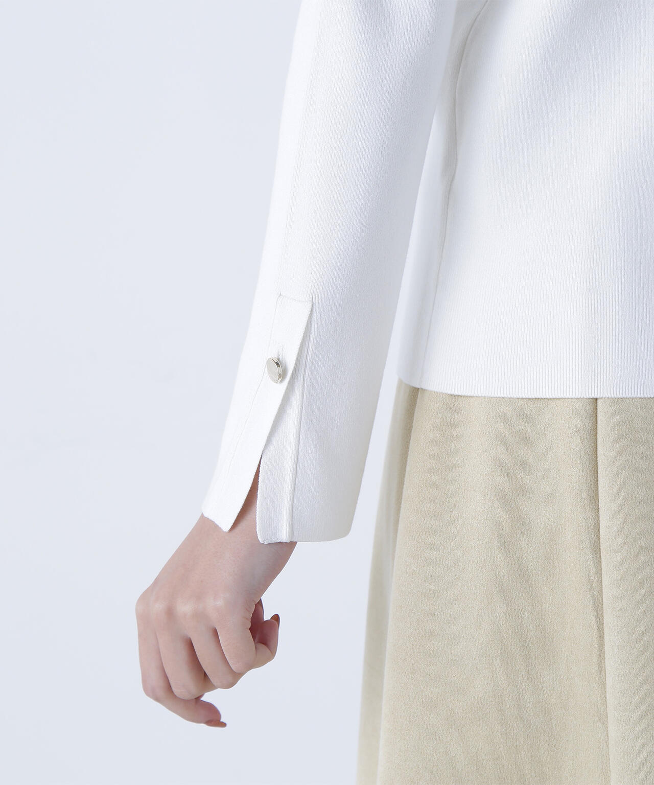 総針ベーシックシリーズ スクエアネックニット