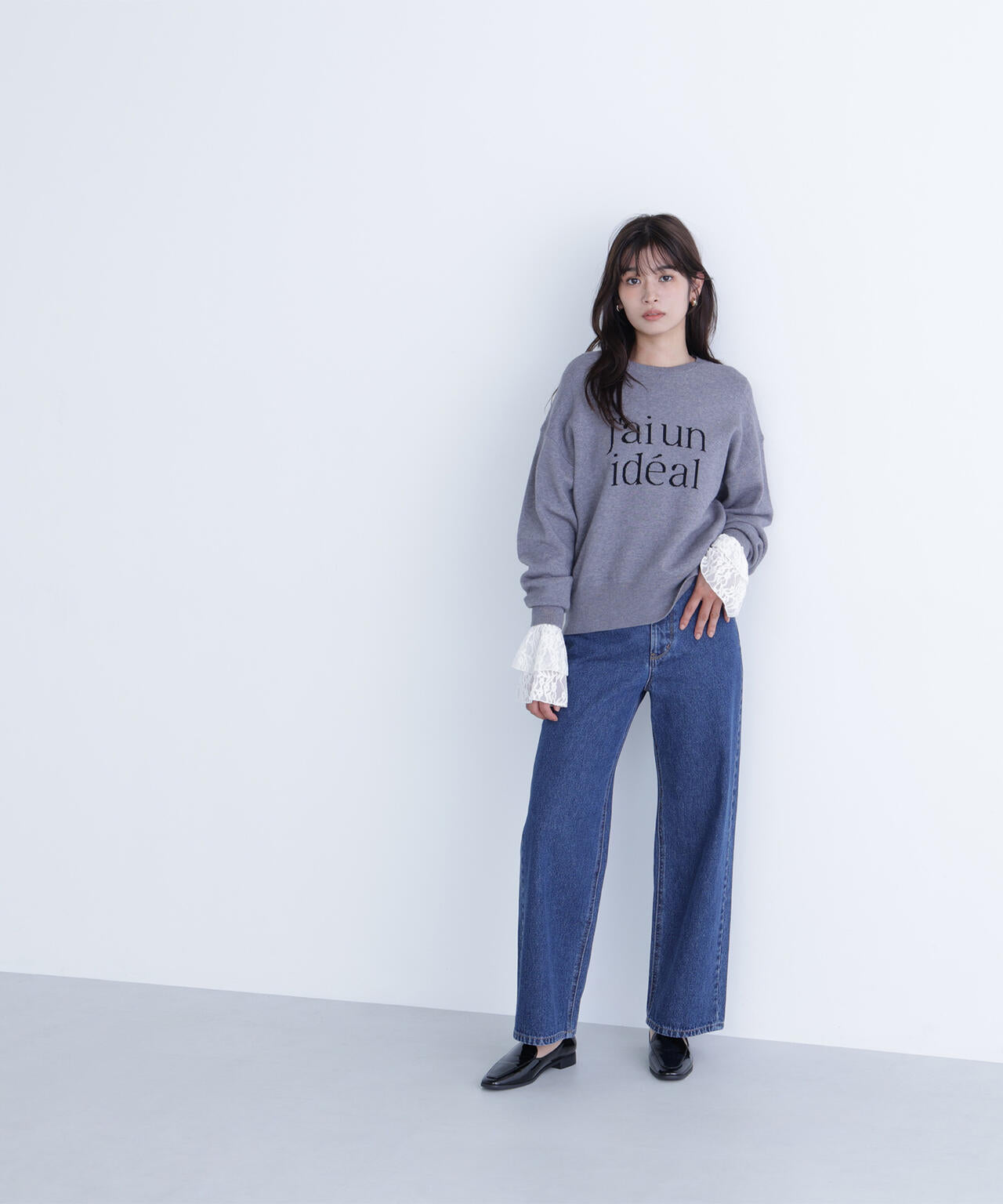 【Oggi掲載】ダブルジャガードロゴニット