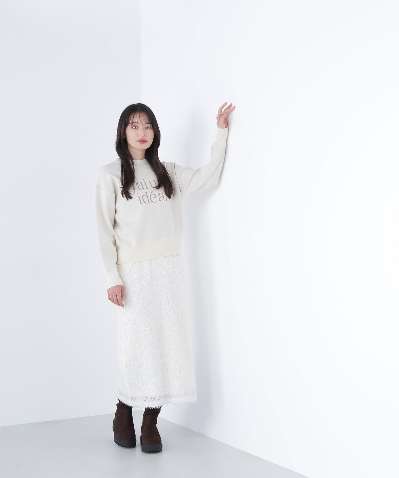 【Oggi掲載】ダブルジャガードロゴニット