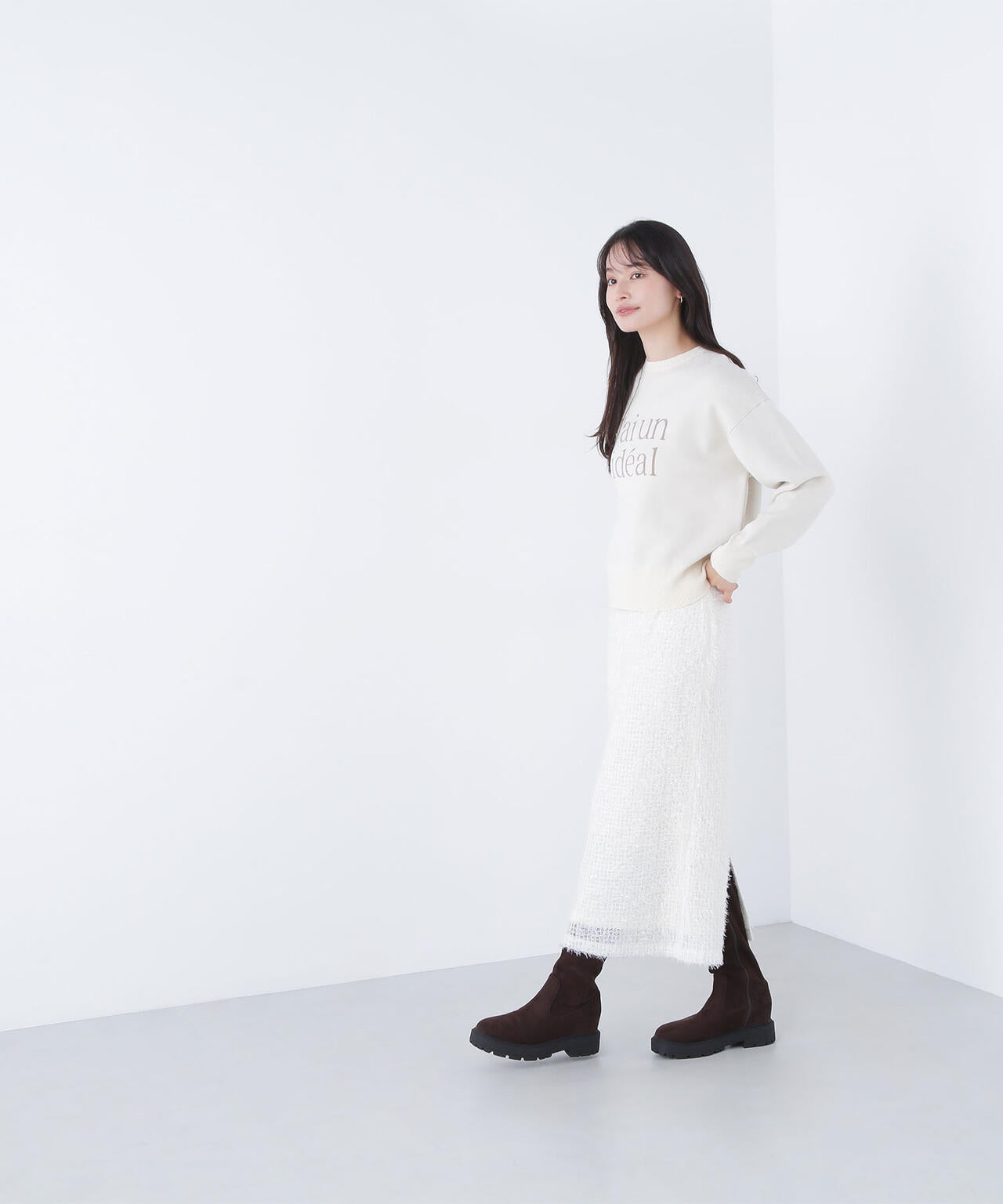 【Oggi掲載】ダブルジャガードロゴニット