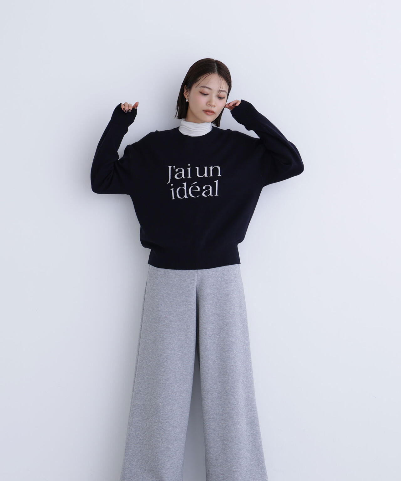 【Oggi掲載】ダブルジャガードロゴニット