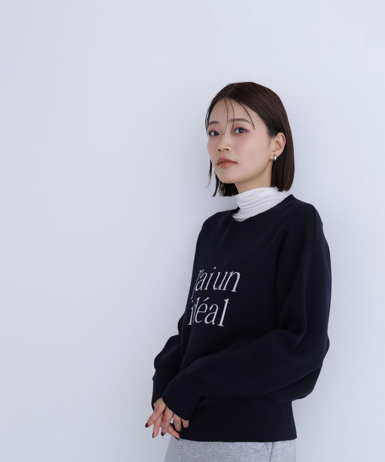 【Oggi掲載】ダブルジャガードロゴニット