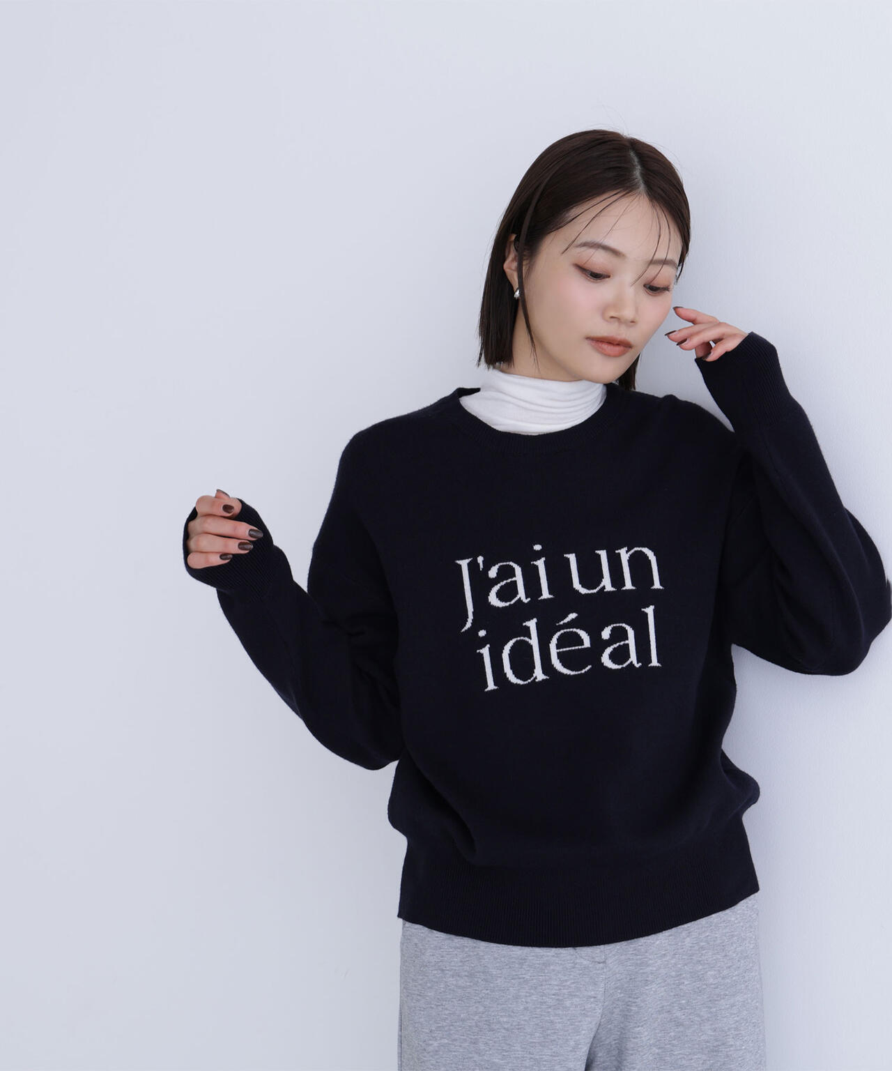 【Oggi掲載】ダブルジャガードロゴニット