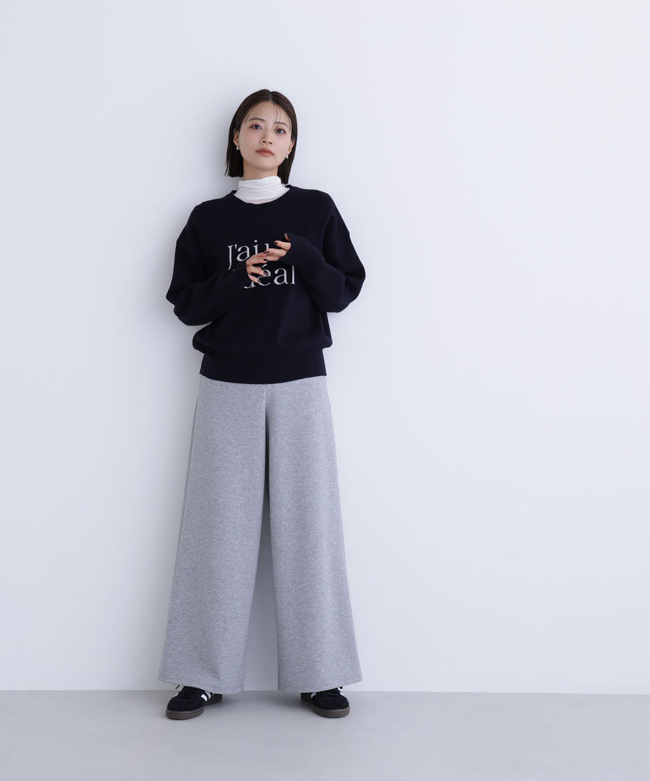 Oggi掲載】ダブルジャガードロゴニット | NATURAL BEAUTY BASIC