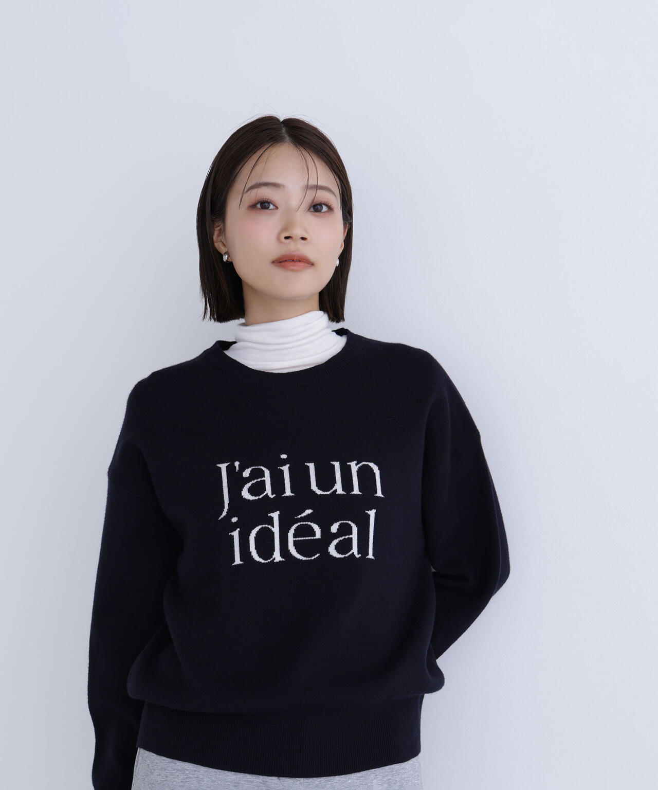 Oggi掲載】ダブルジャガードロゴニット | NATURAL BEAUTY BASIC