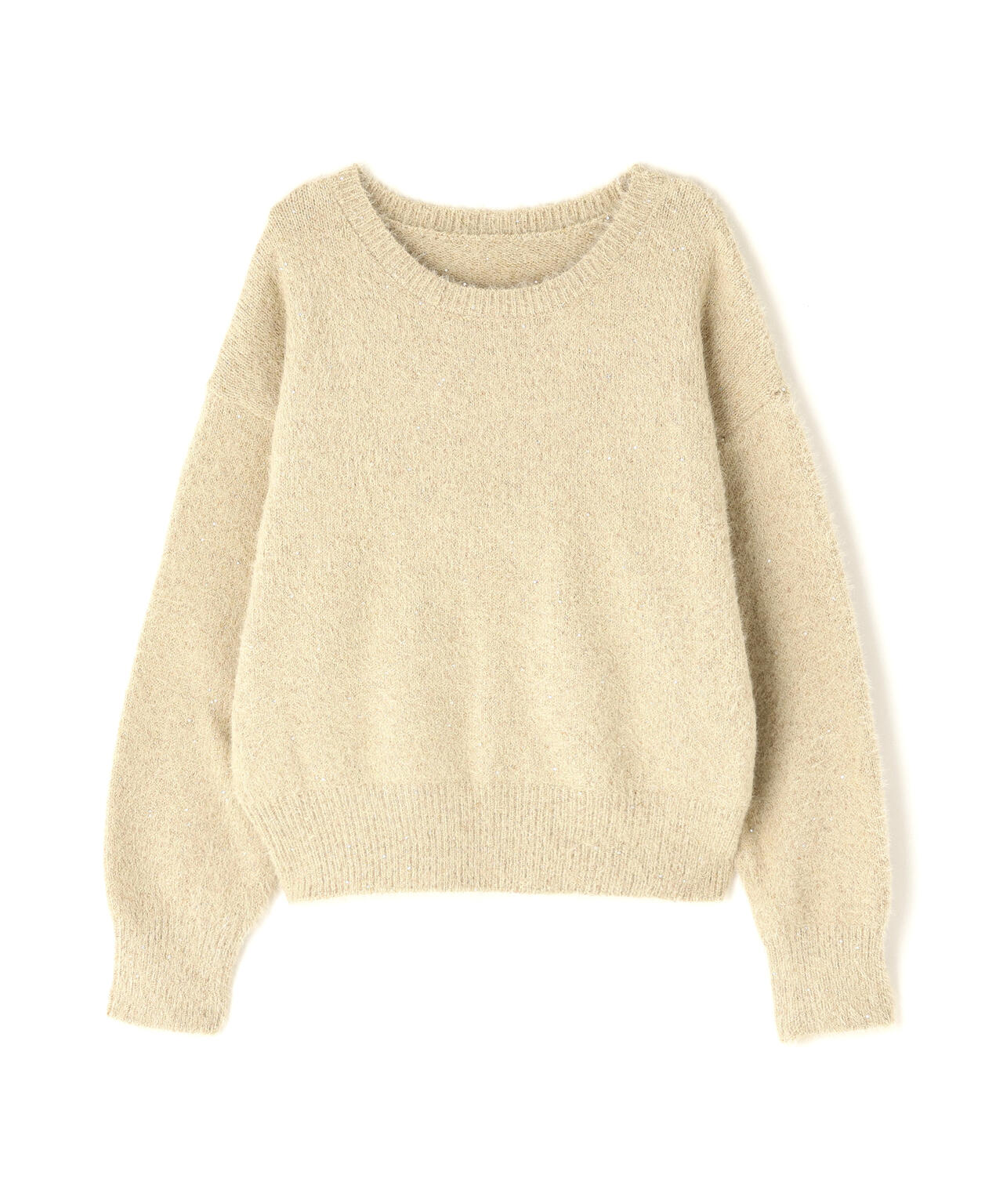 スパンコールフェザーニット | NATURAL BEAUTY BASIC（ナチュラル