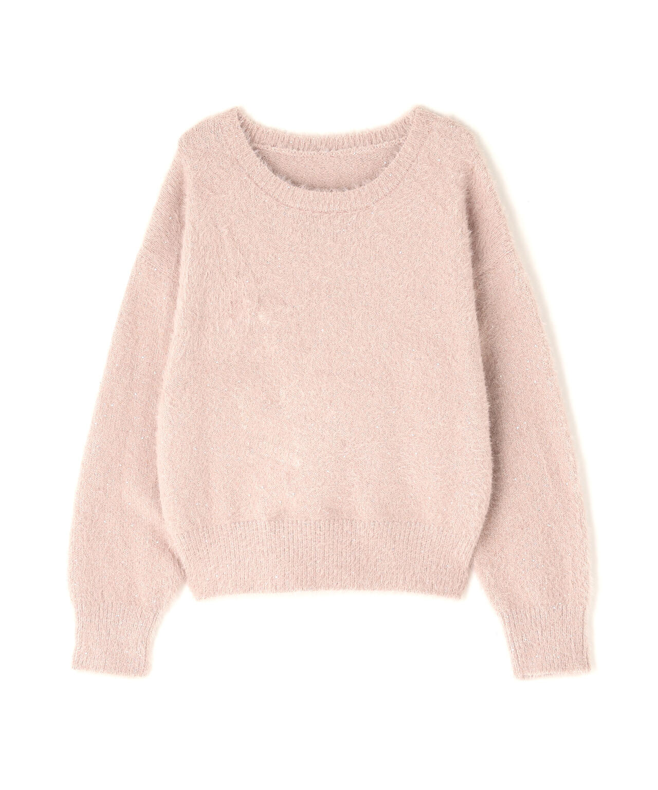 スパンコールフェザーニット