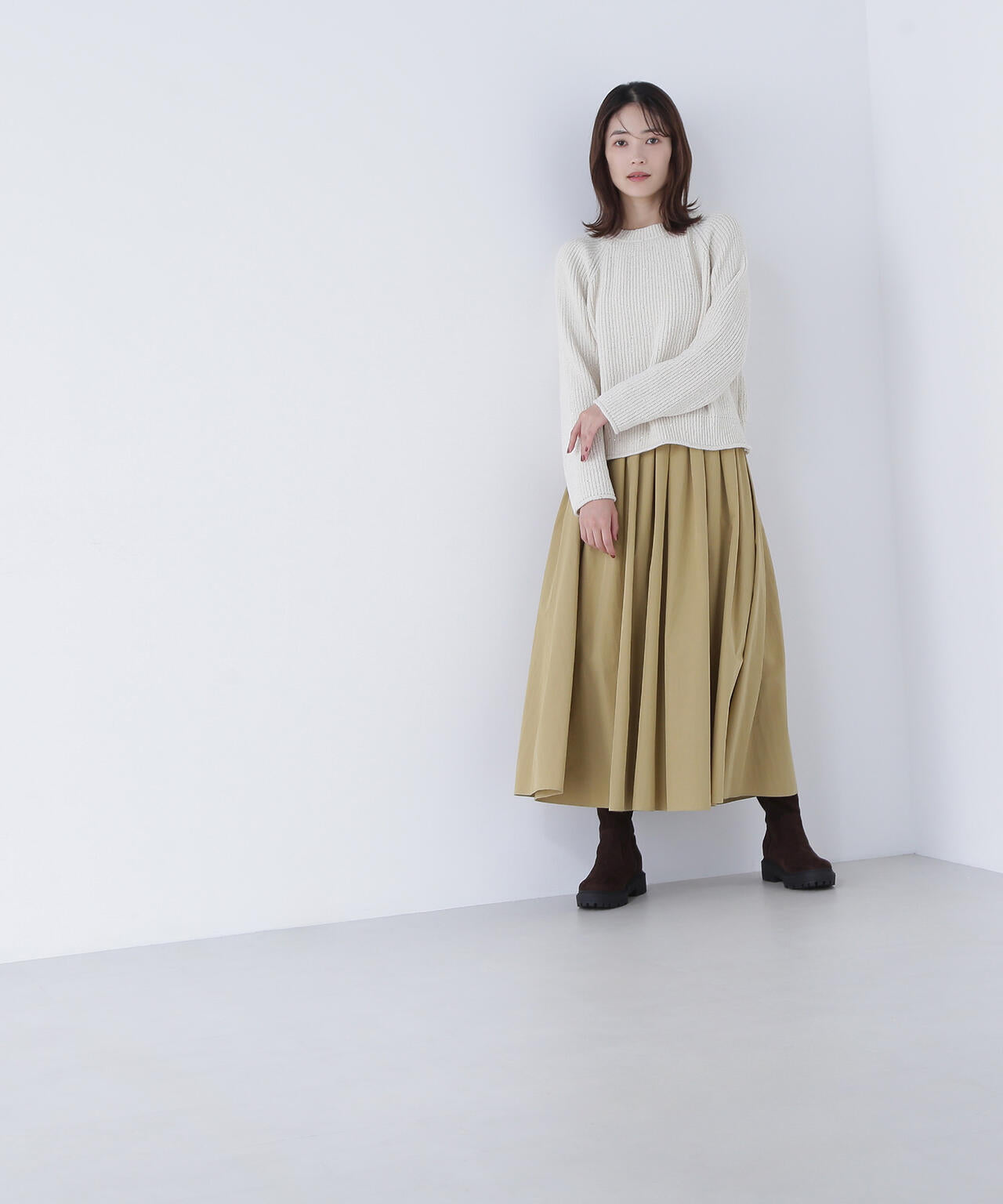 スパンコールモールニット