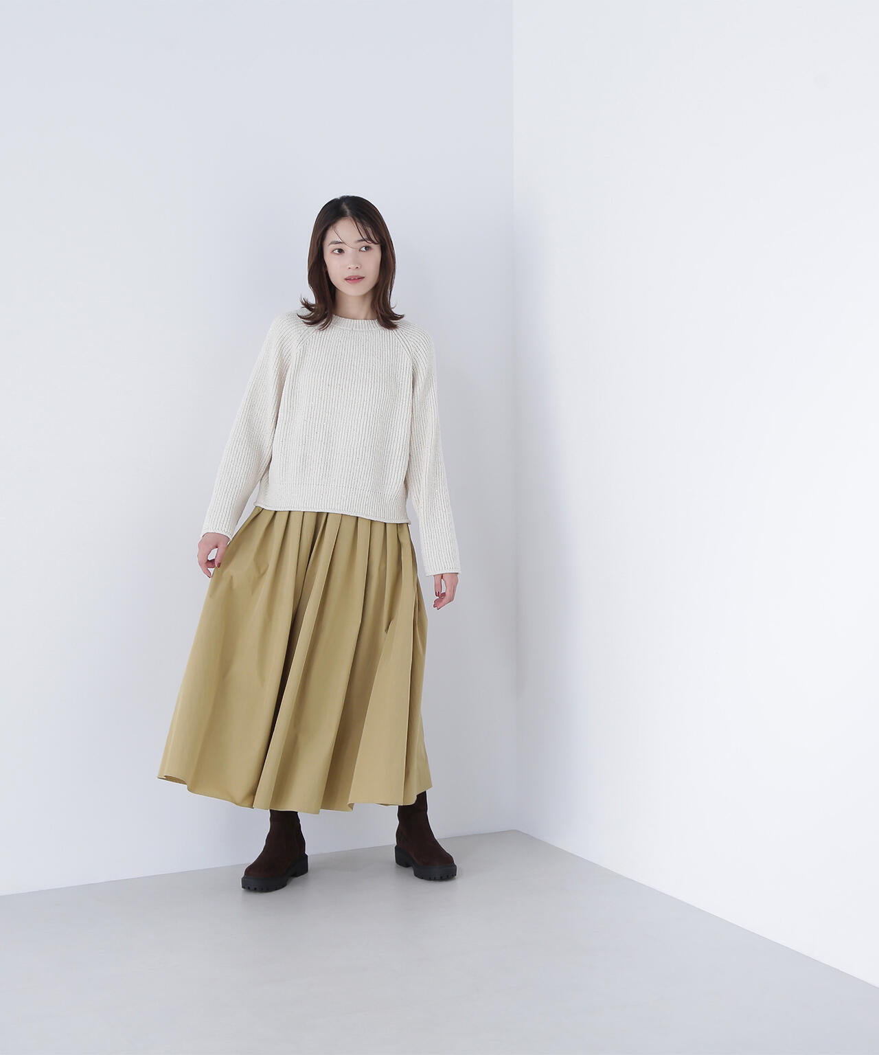 スパンコールモールニット