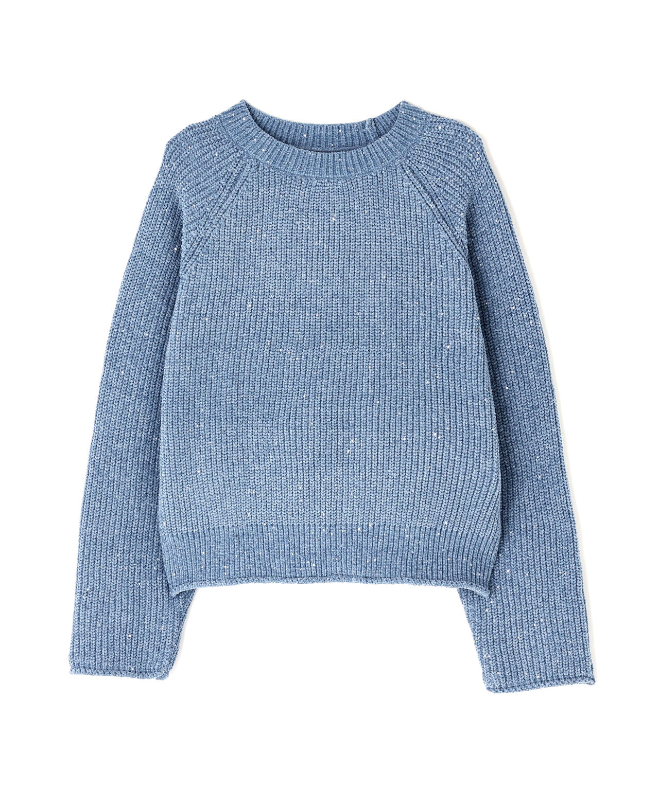 スパンコールモールニット