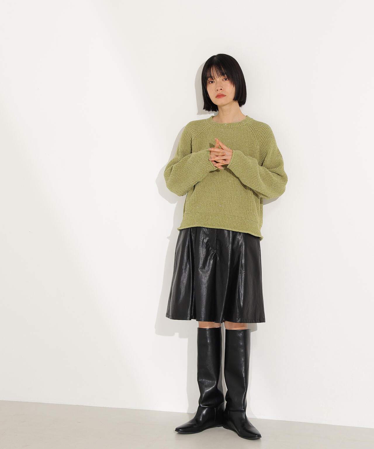 スパンコールモールニット | NATURAL BEAUTY BASIC（ナチュラル