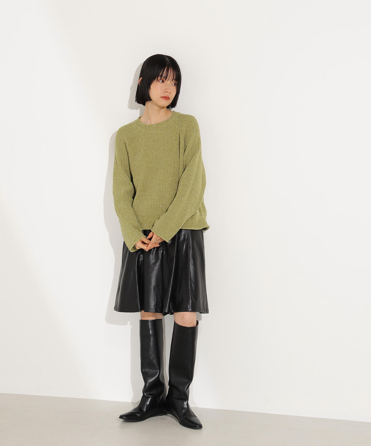 スパンコールモールニット | NATURAL BEAUTY BASIC（ナチュラル