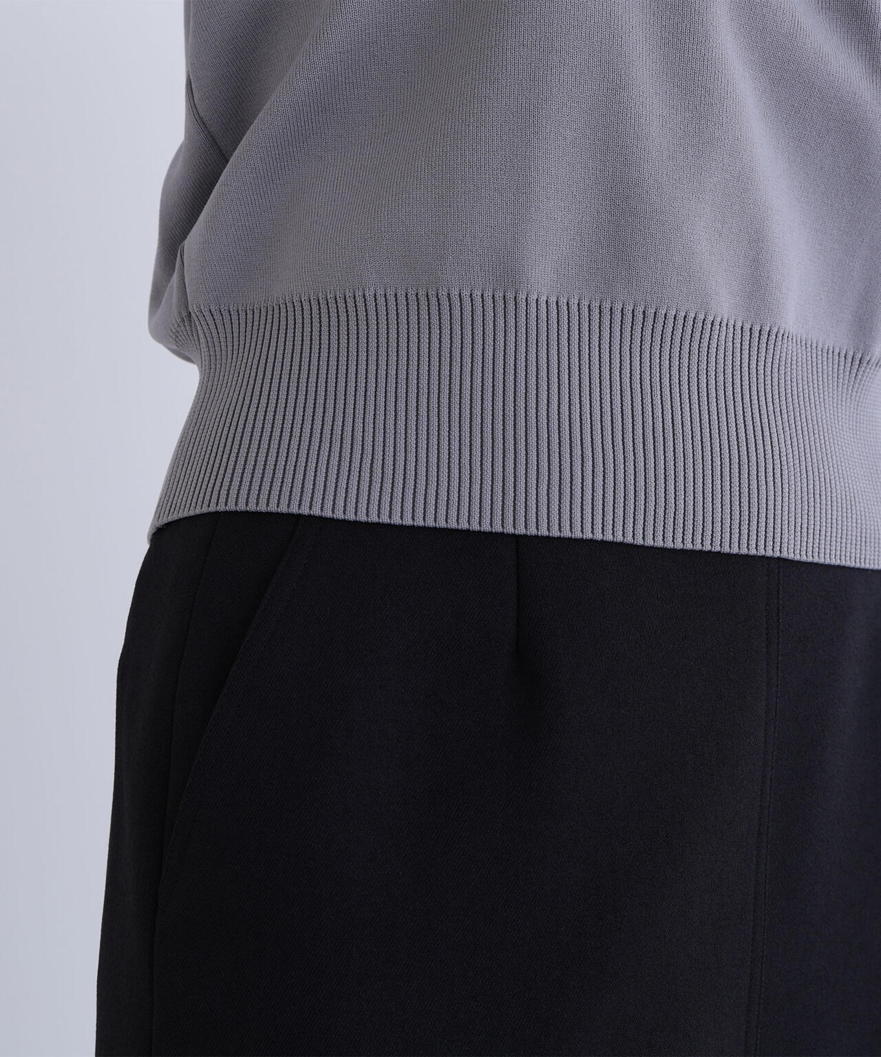 レースカラーフォルムニット