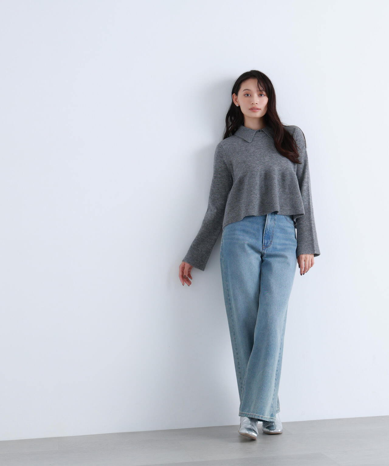 Oggi12月号掲載】襟付きペプラムニット | NATURAL BEAUTY BASIC