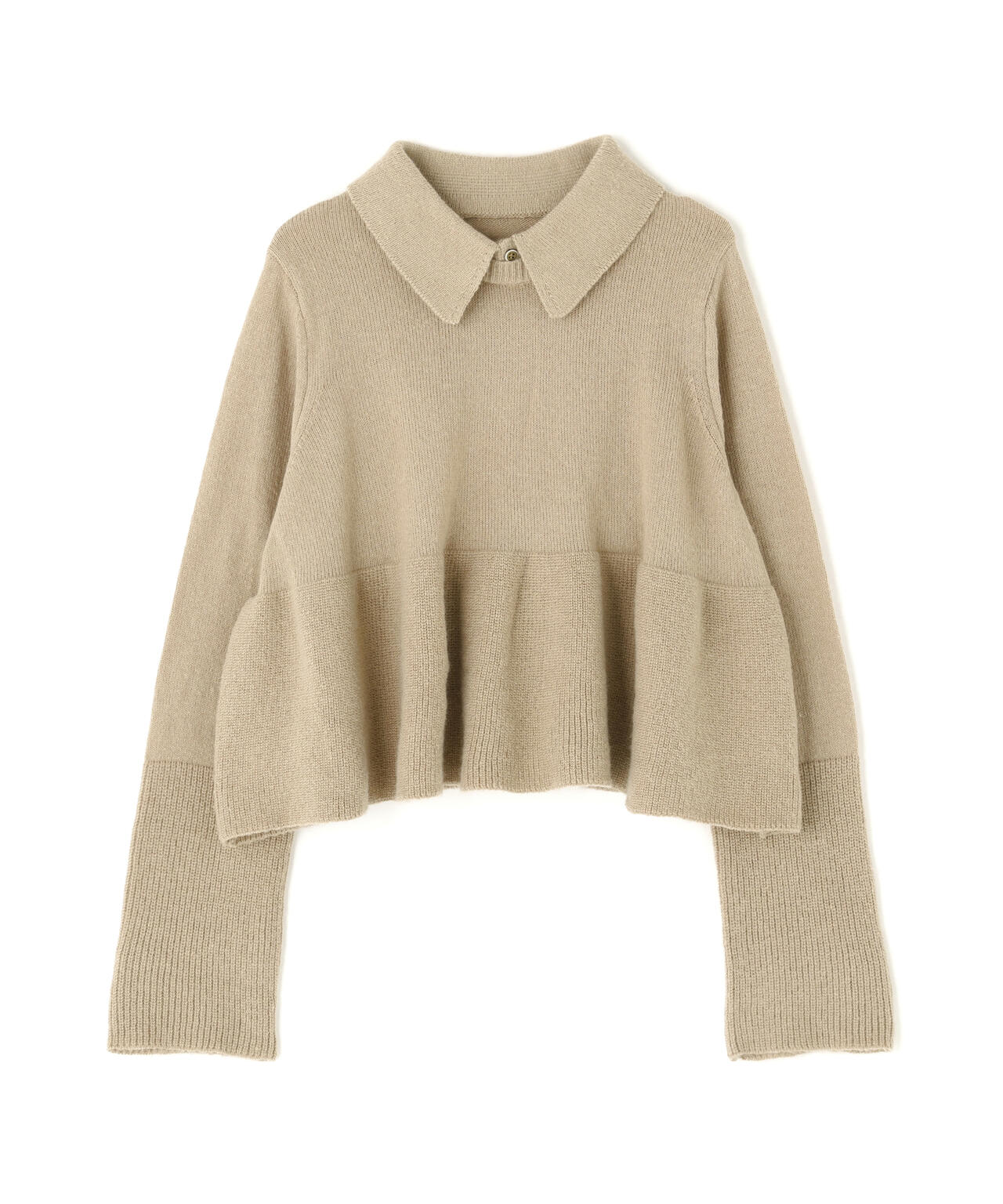 Oggi掲載】襟付きペプラムニット | NATURAL BEAUTY BASIC（ナチュラル