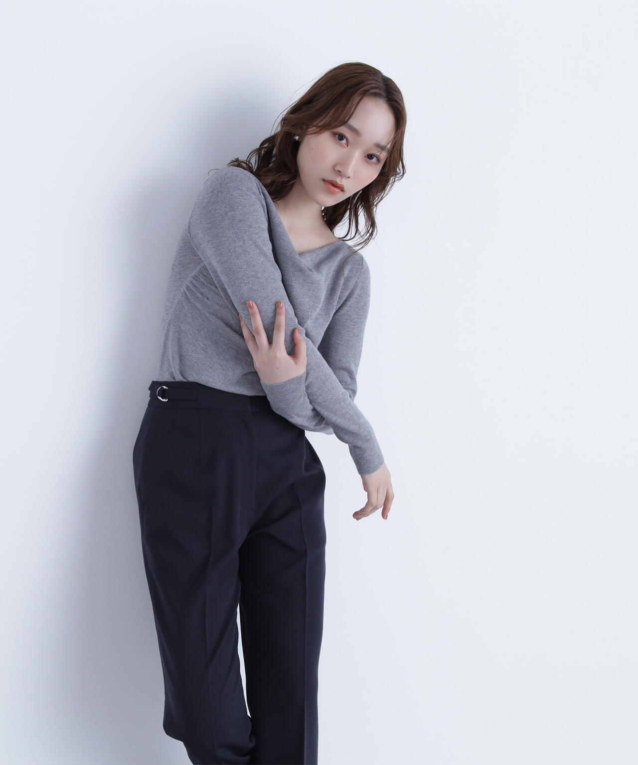 ドレープコンパクトニット