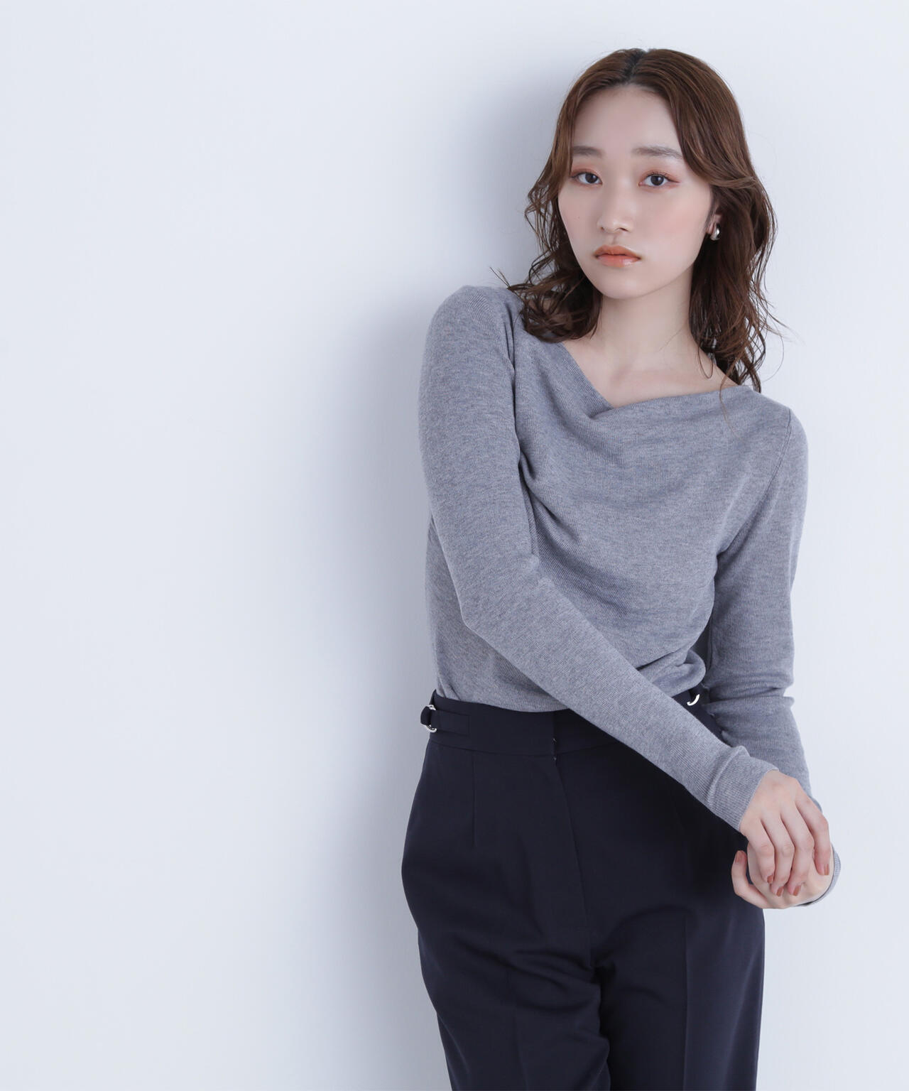 ドレープコンパクトニット