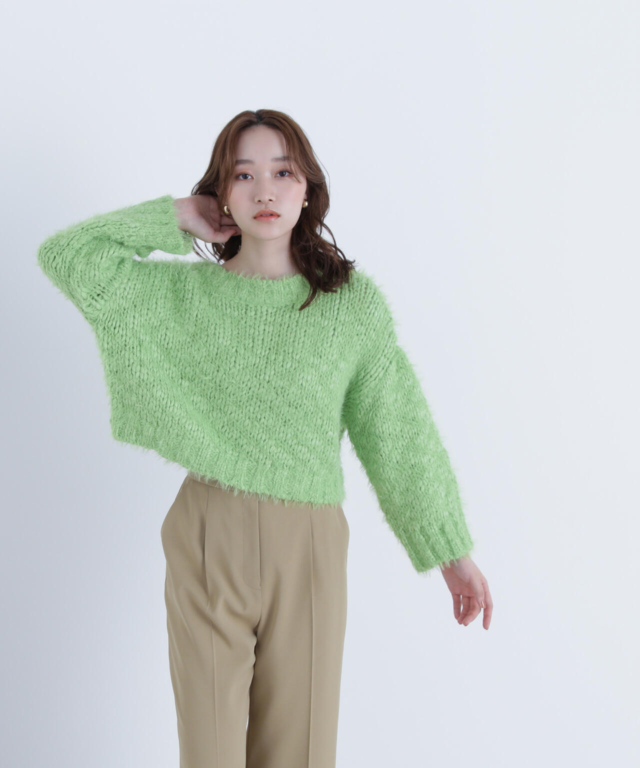 美品　STONE  オリーブグリーン セーター 古着通販 サイト | IDENTITY official web store (アイデンティティー)