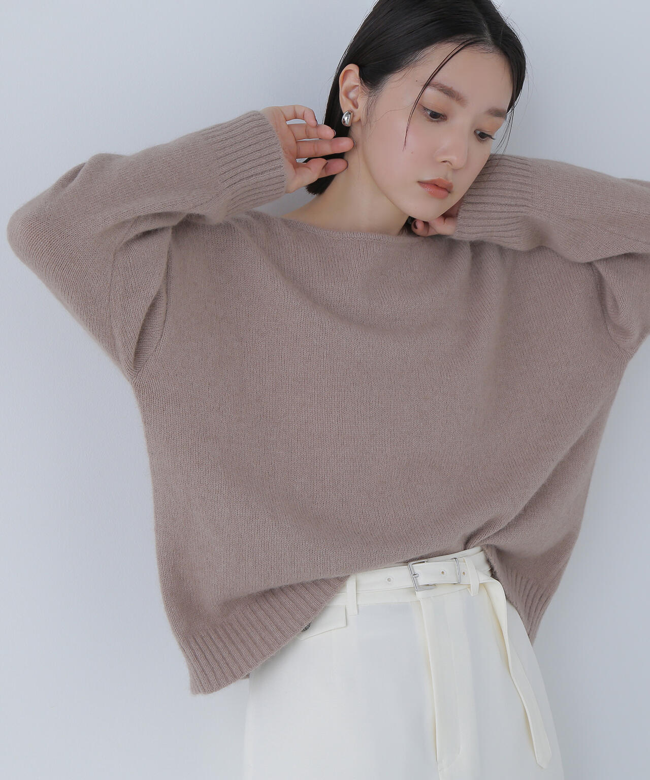 フォックス混オーバーニット | NATURAL BEAUTY BASIC（ナチュラル