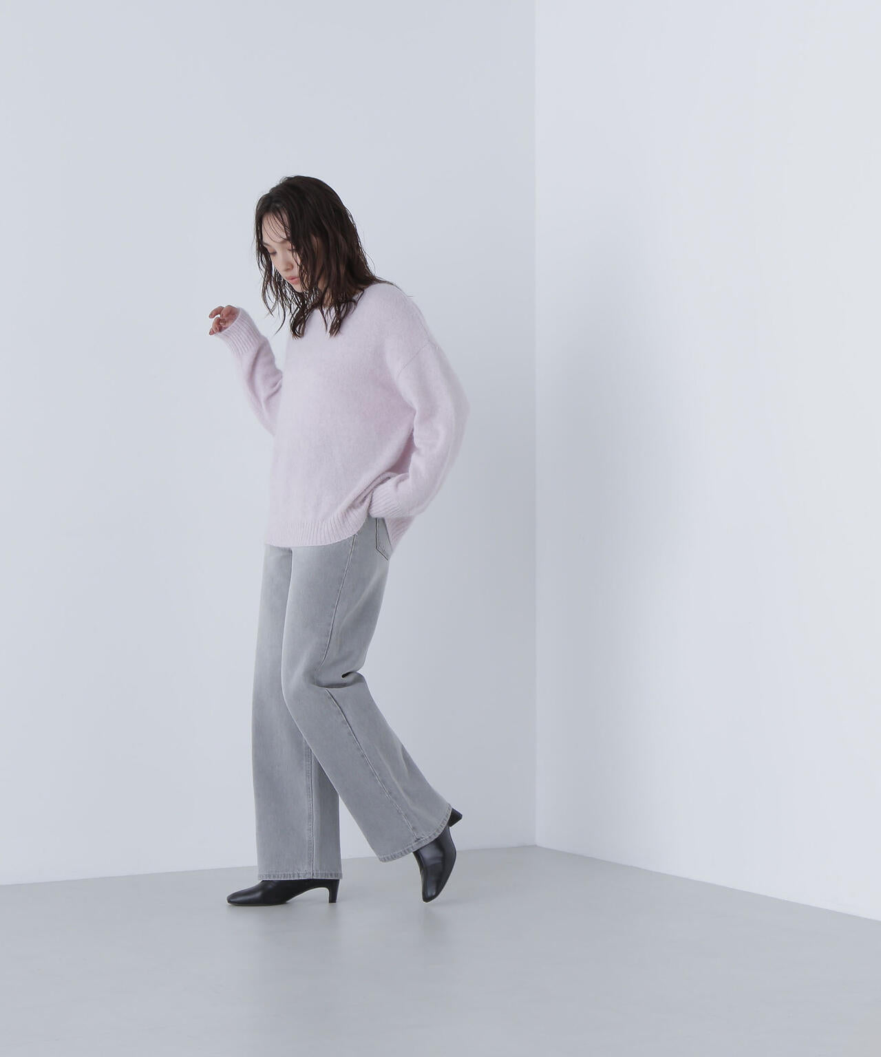 ナチュラルビューティーベーシック フォックス混オーバーニット 値札付き フォックス混オーバーニット | NATURAL BEAUTY BASIC（ナチュラル