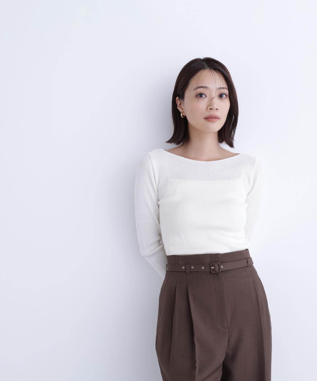 ウールブレンドニットシリーズ ボートネック | NATURAL BEAUTY BASIC