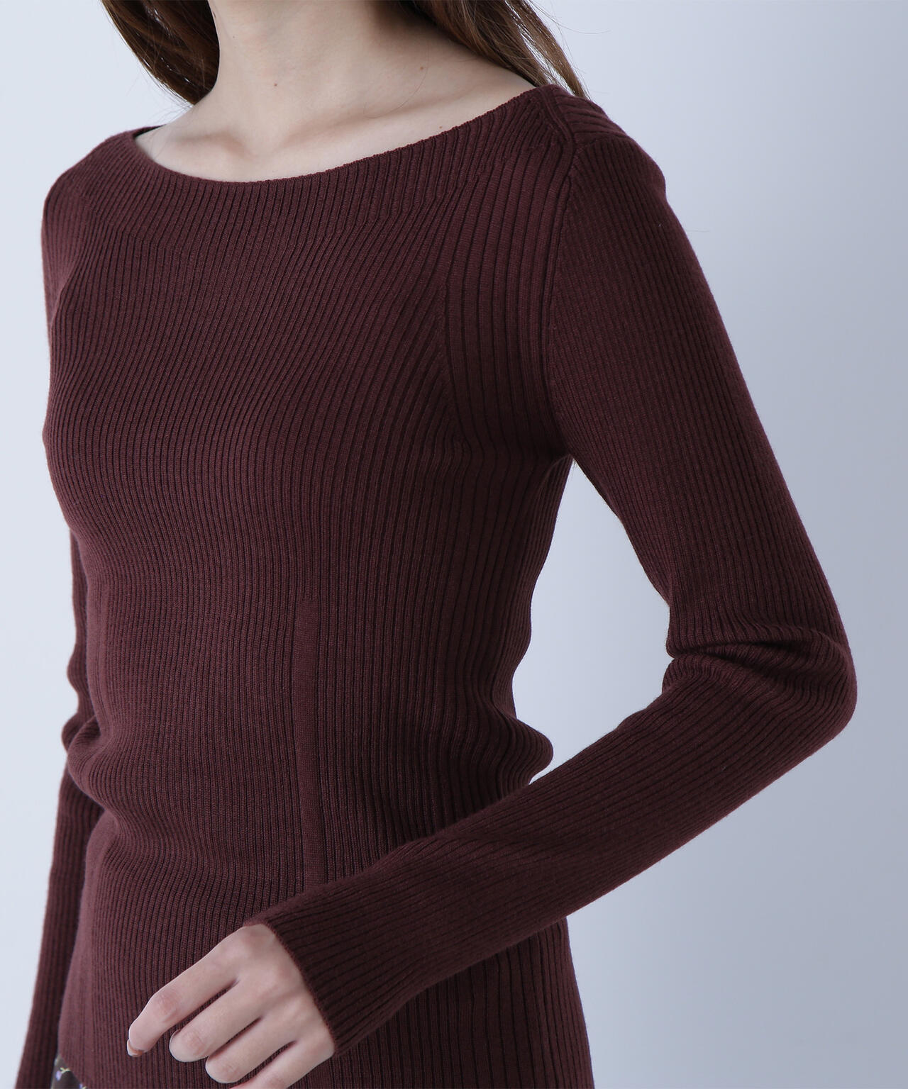 ウールブレンドニットシリーズ ボートネック | NATURAL BEAUTY BASIC