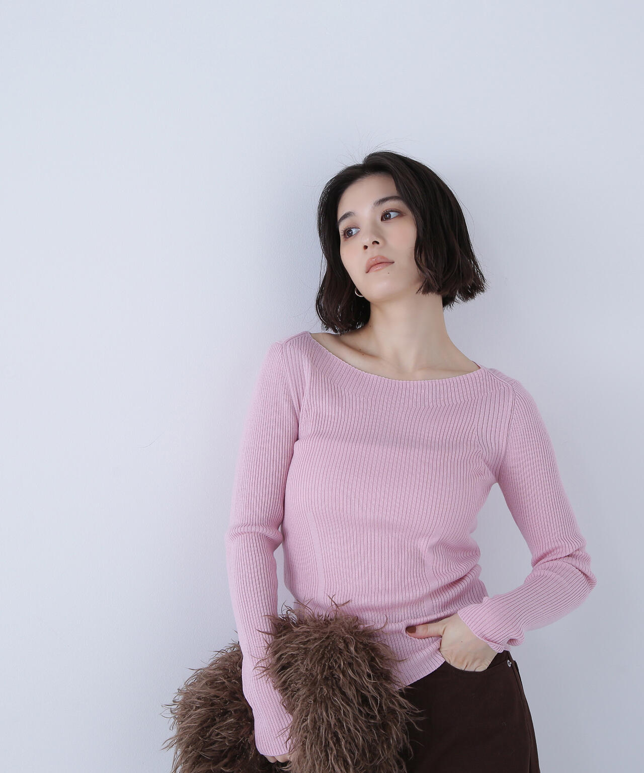 ウールブレンドニットシリーズ ボートネック | NATURAL BEAUTY