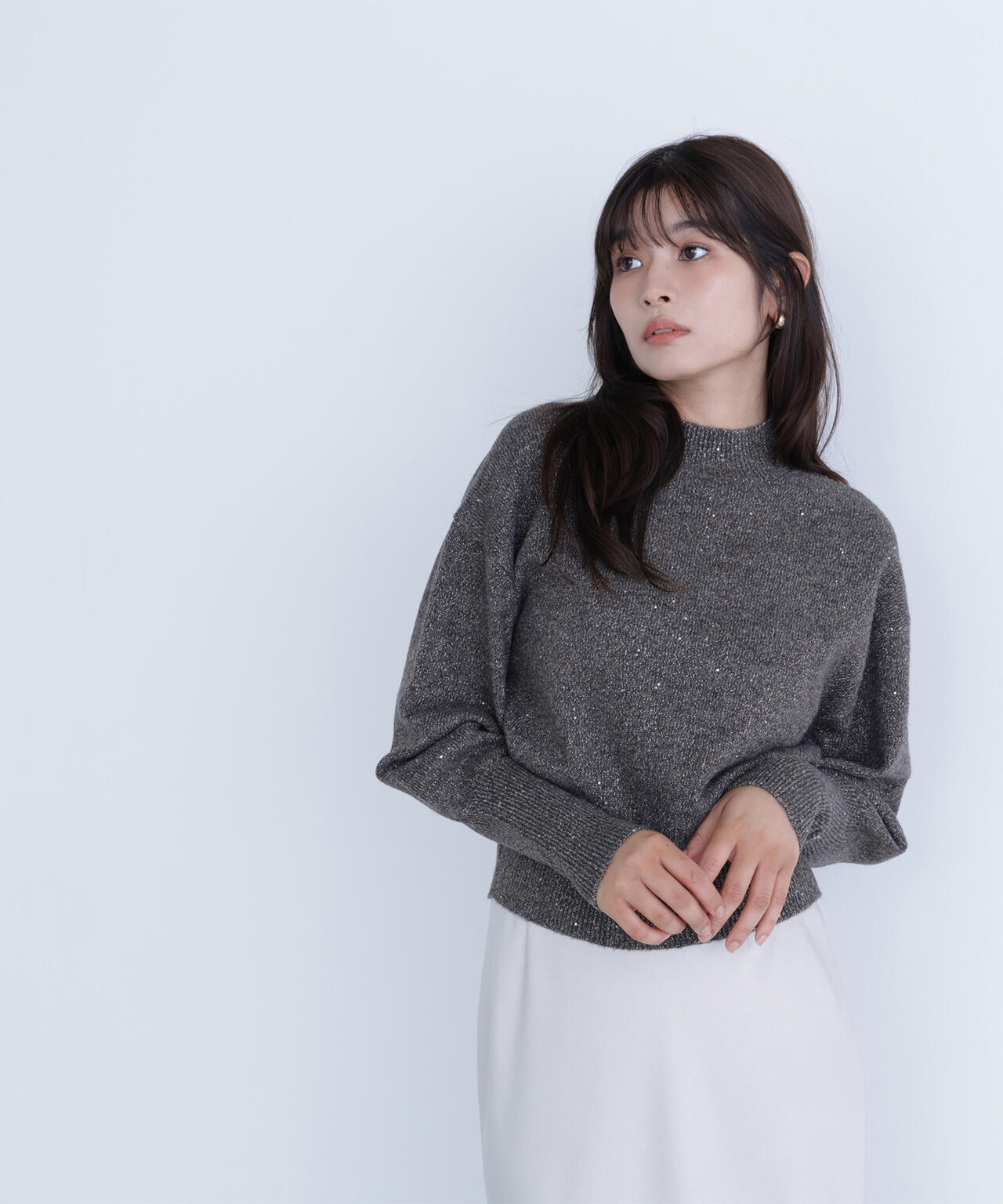 フラワースパンコールニット