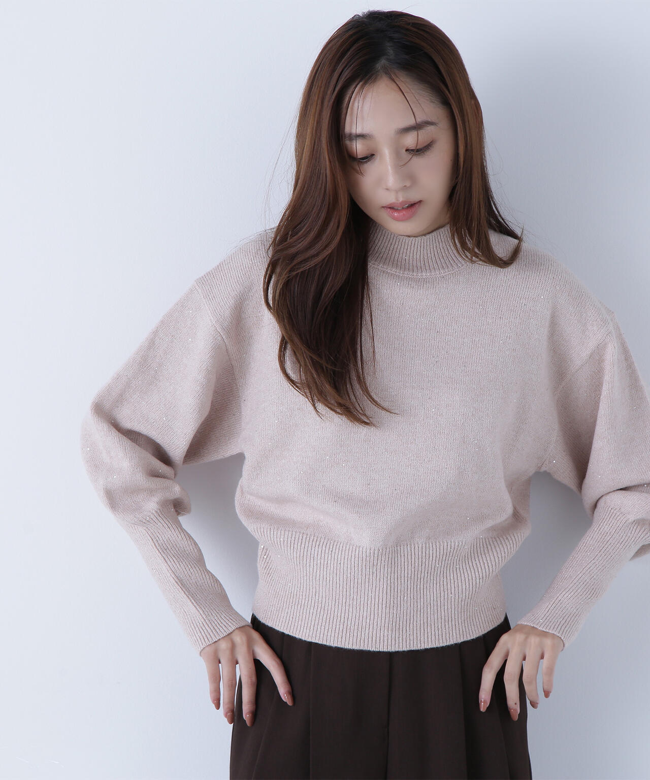 フラワースパンコールニット