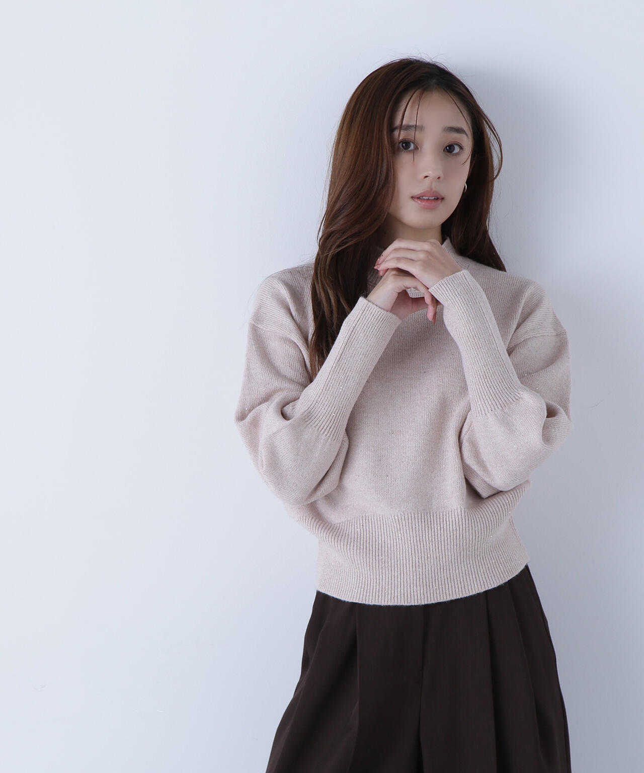 フラワースパンコールニット