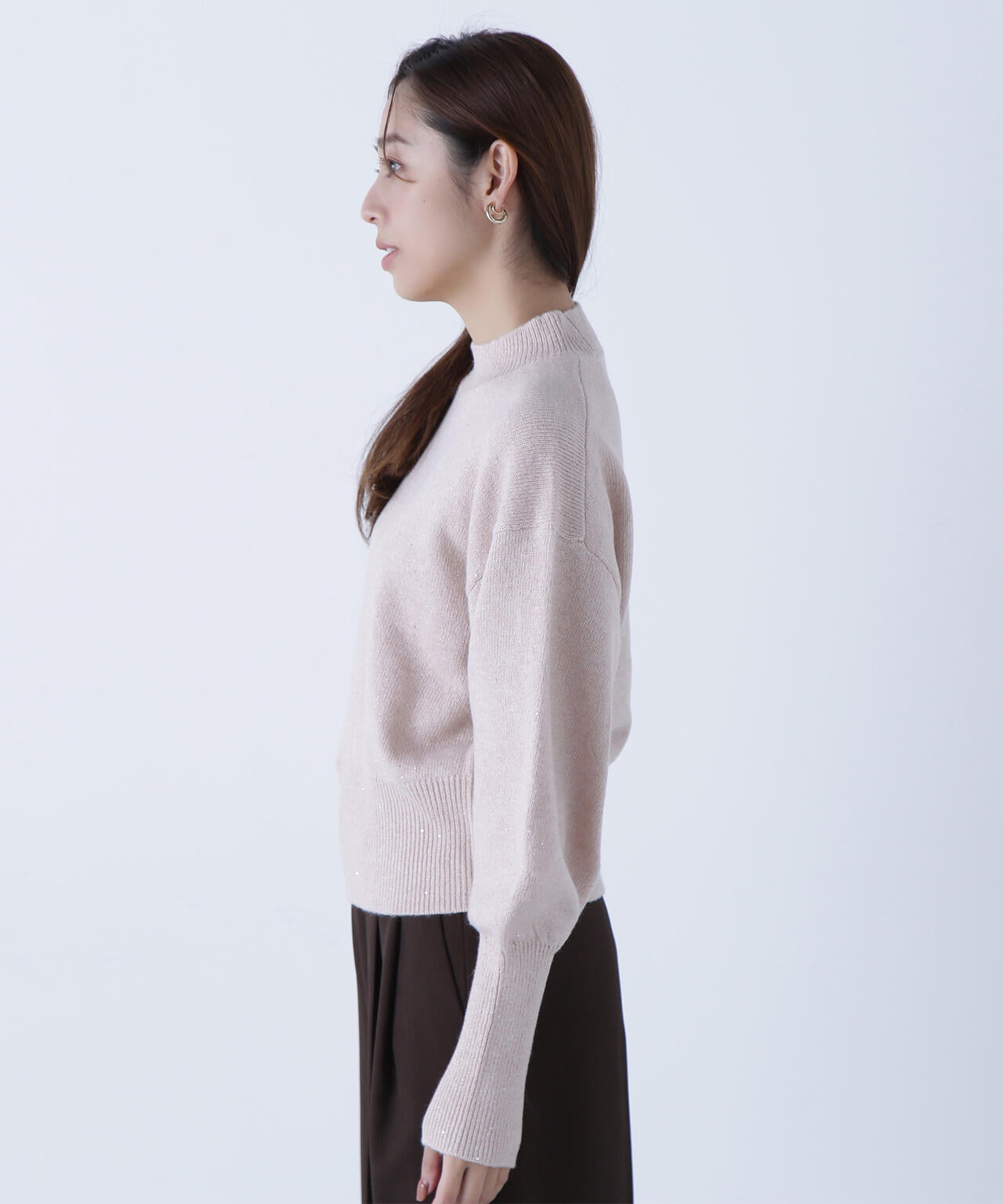 フラワースパンコールニット