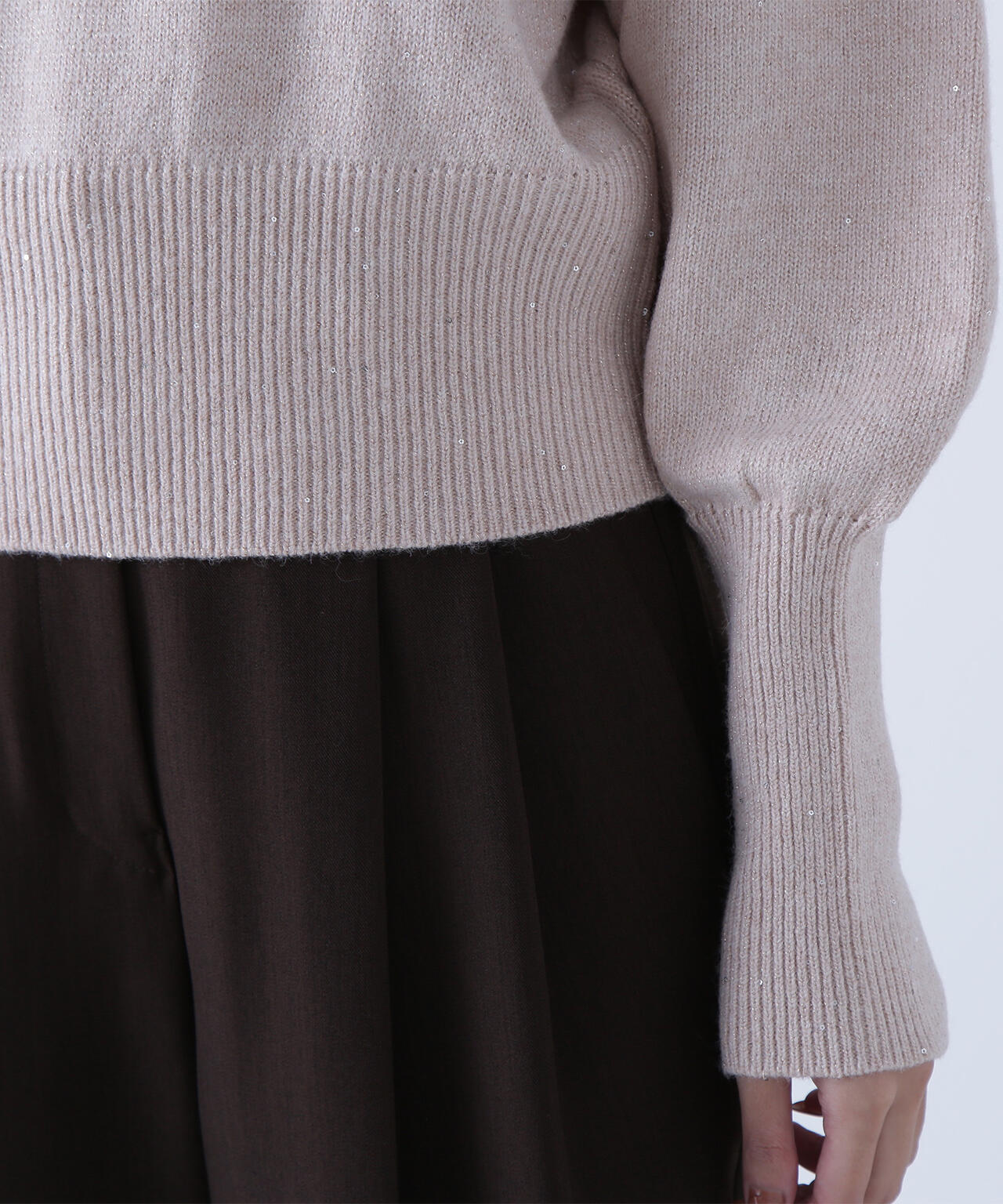 フラワースパンコールニット