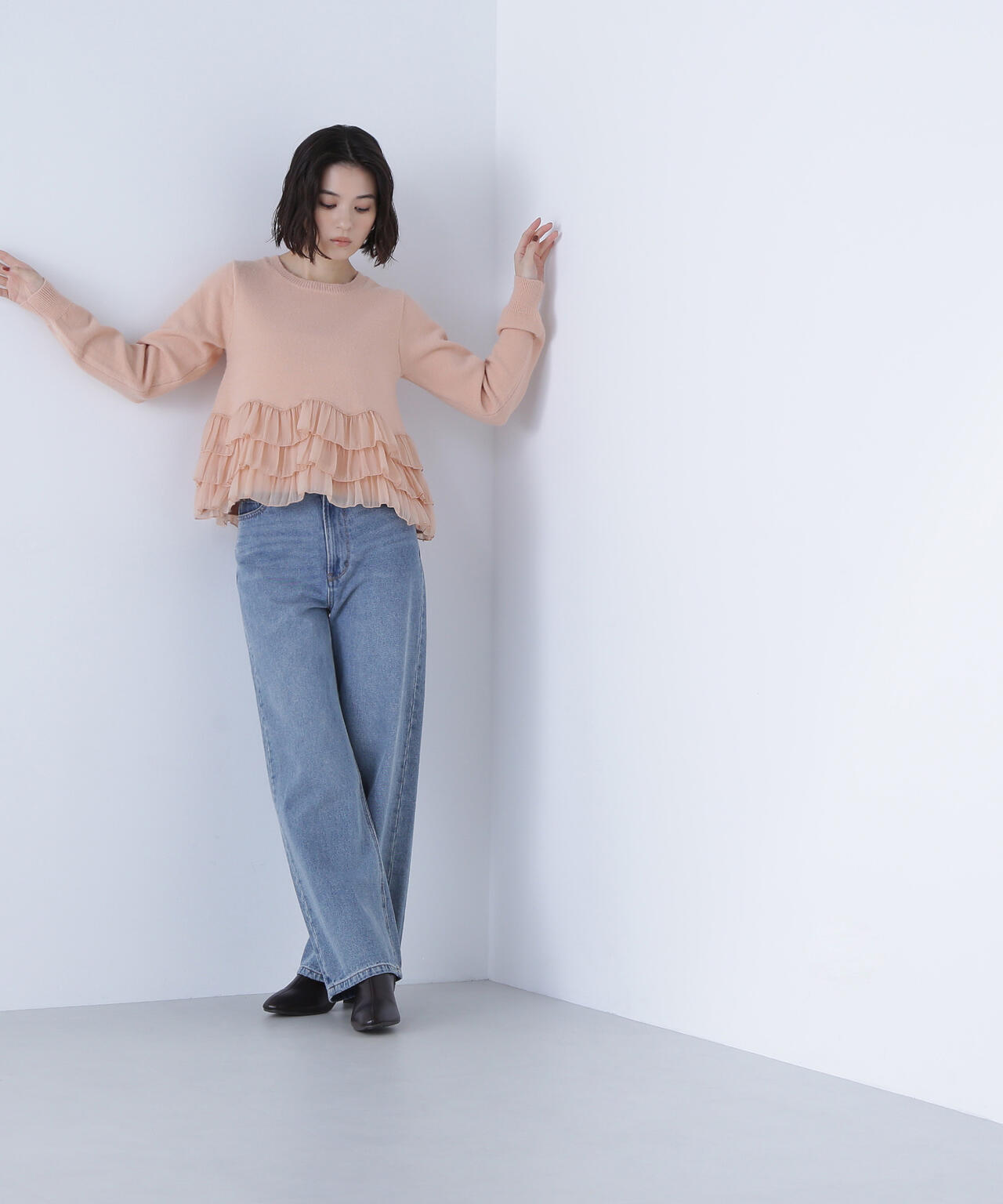 ヘムフリルドッキングニット | NATURAL BEAUTY BASIC（ナチュラル