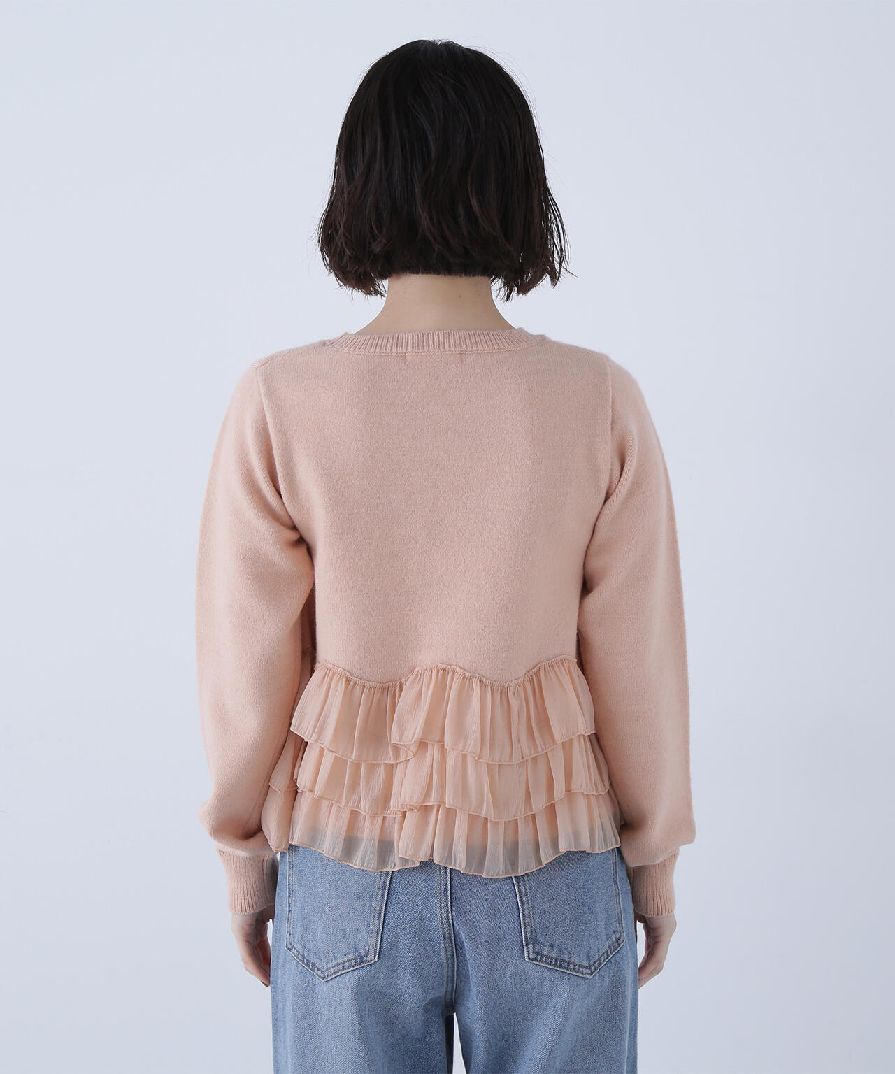 フリルキャミドッキングニット フリルキャミドッキングニット