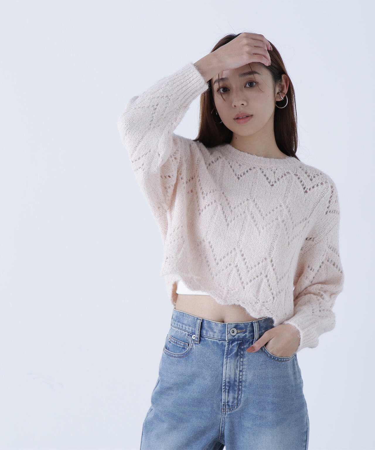 sweet12月号掲載】スカラップクロップドニット | NATURAL BEAUTY BASIC