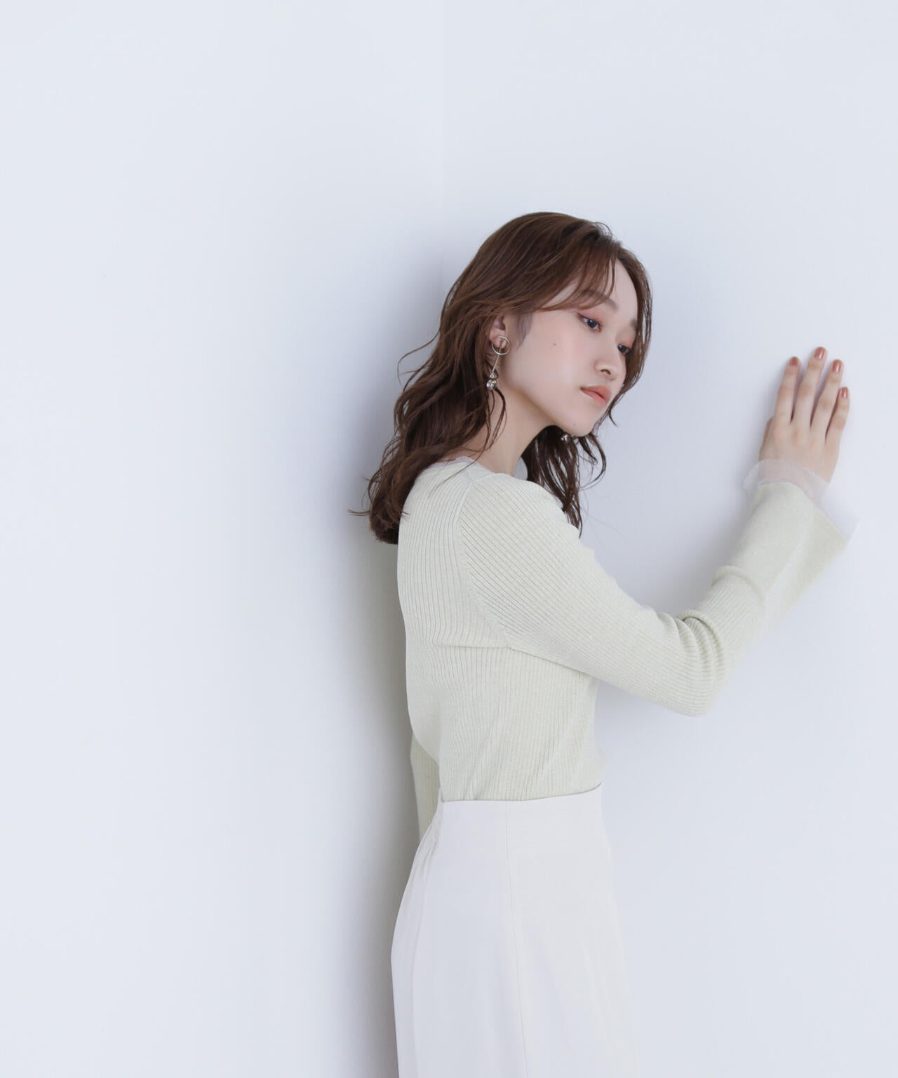 ボートネックフレアカフスニット | NATURAL BEAUTY BASIC（ナチュラル