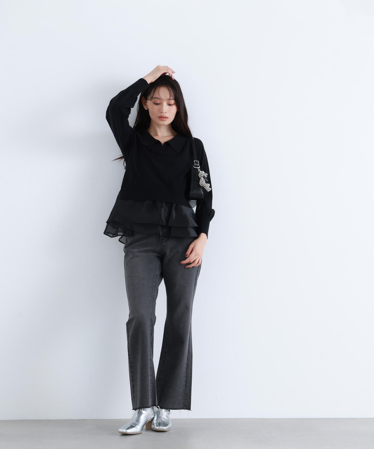 オーガンドッキングスキッパーニット