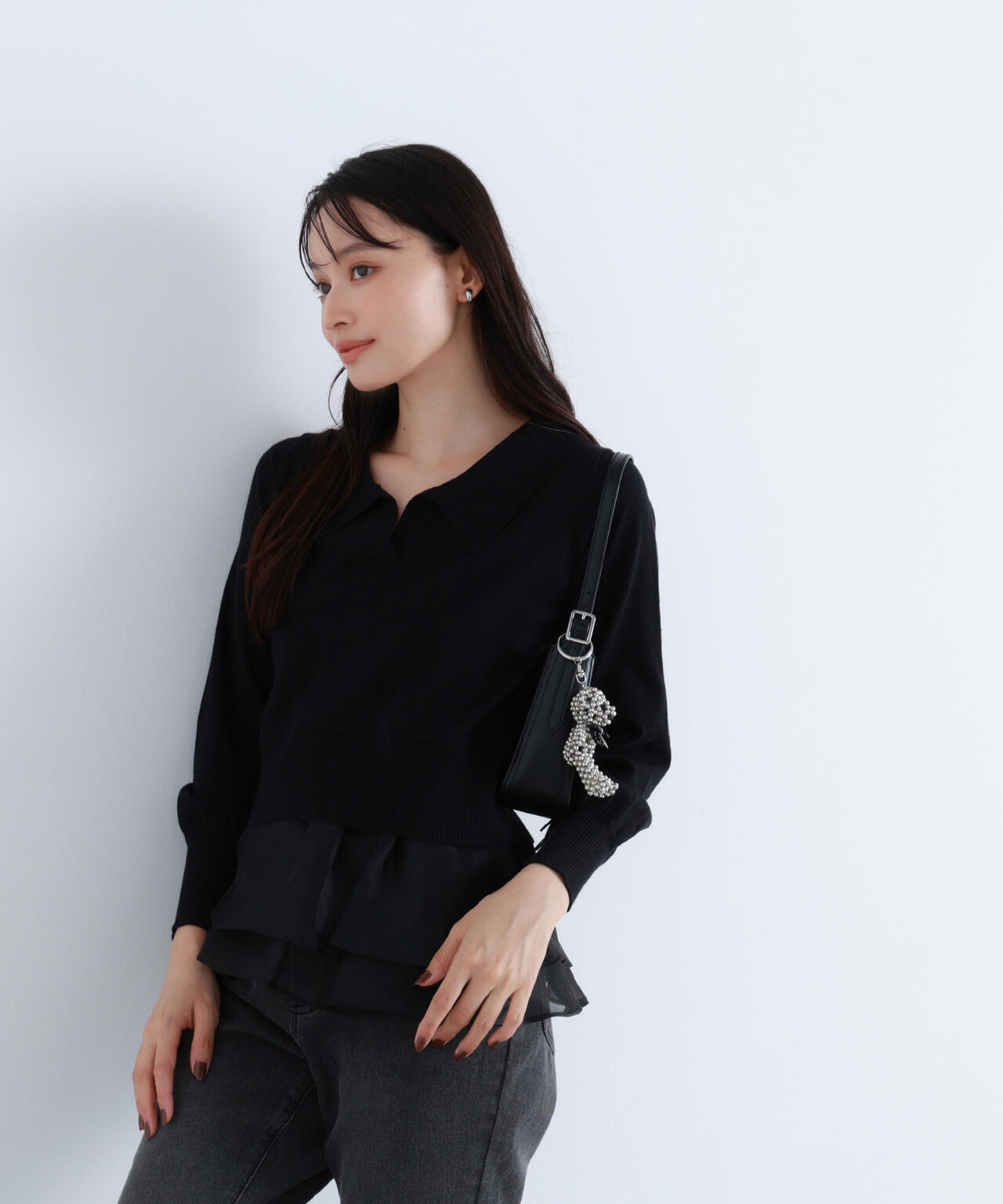 オーガンドッキングスキッパーニット | NATURAL BEAUTY BASIC