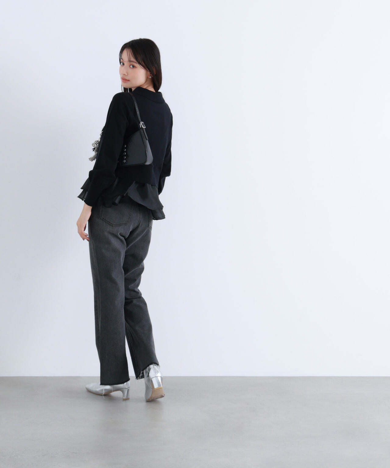 オーガンドッキングスキッパーニット