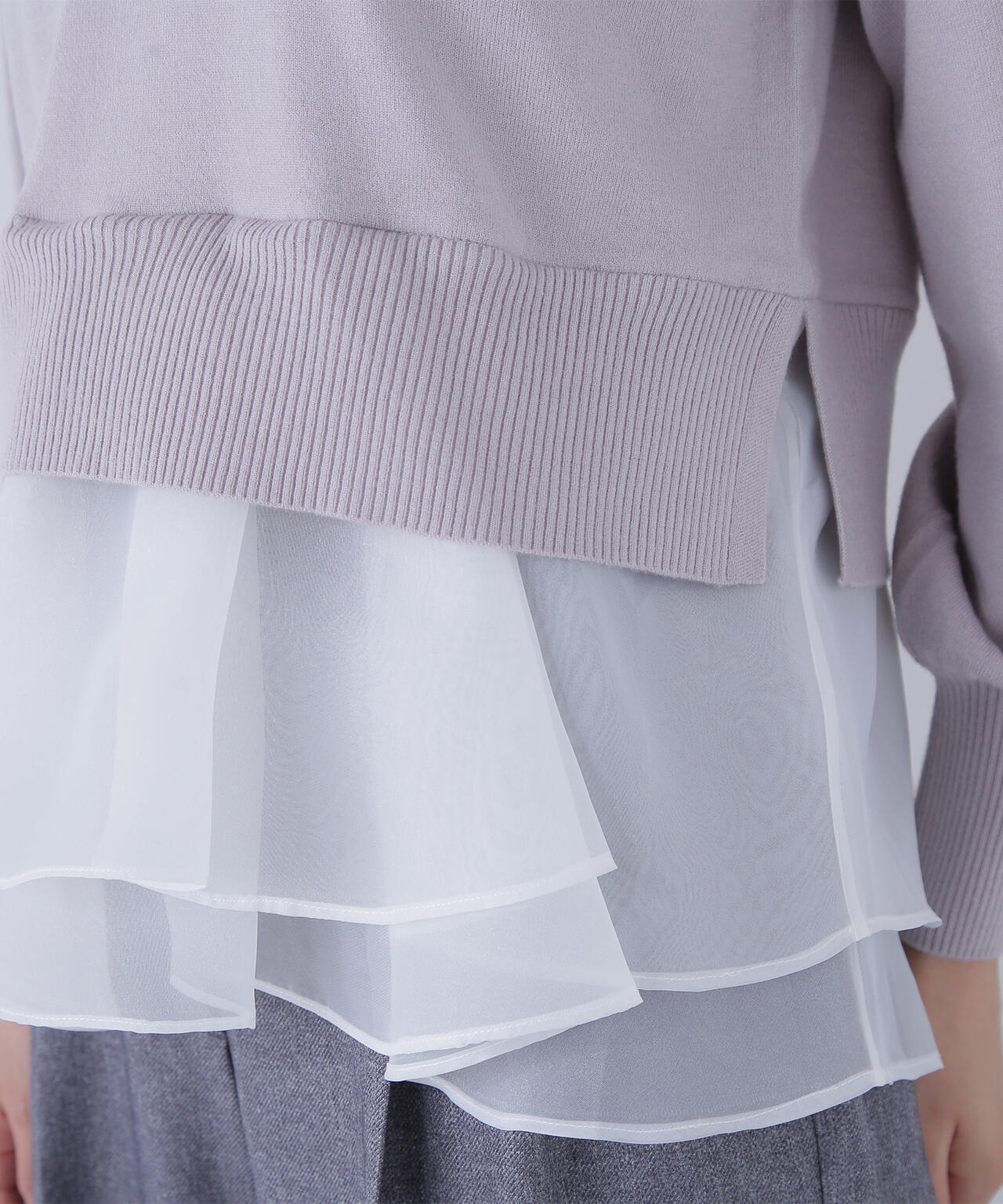 オーガンドッキングスキッパーニット