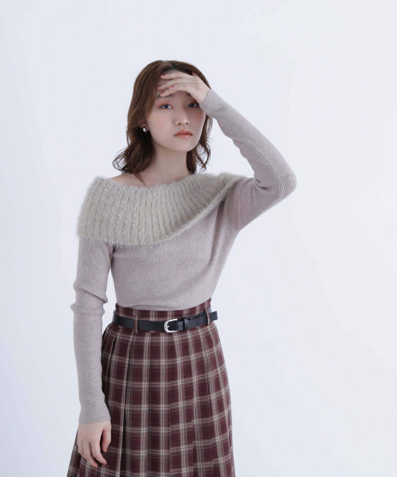 シャギーオフショルニット | NATURAL BEAUTY BASIC（ナチュラル