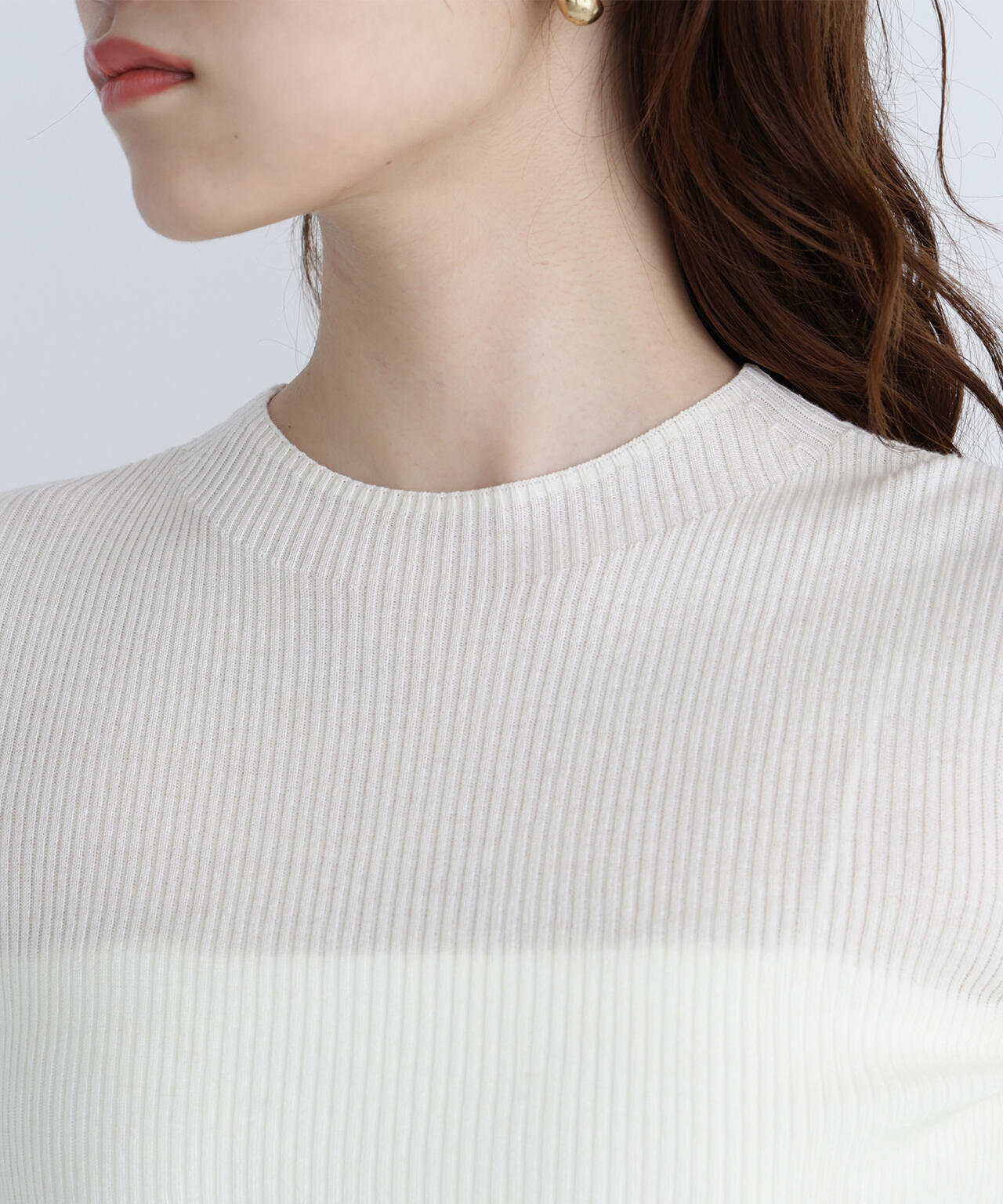 ペプラムベスト＆リブニット