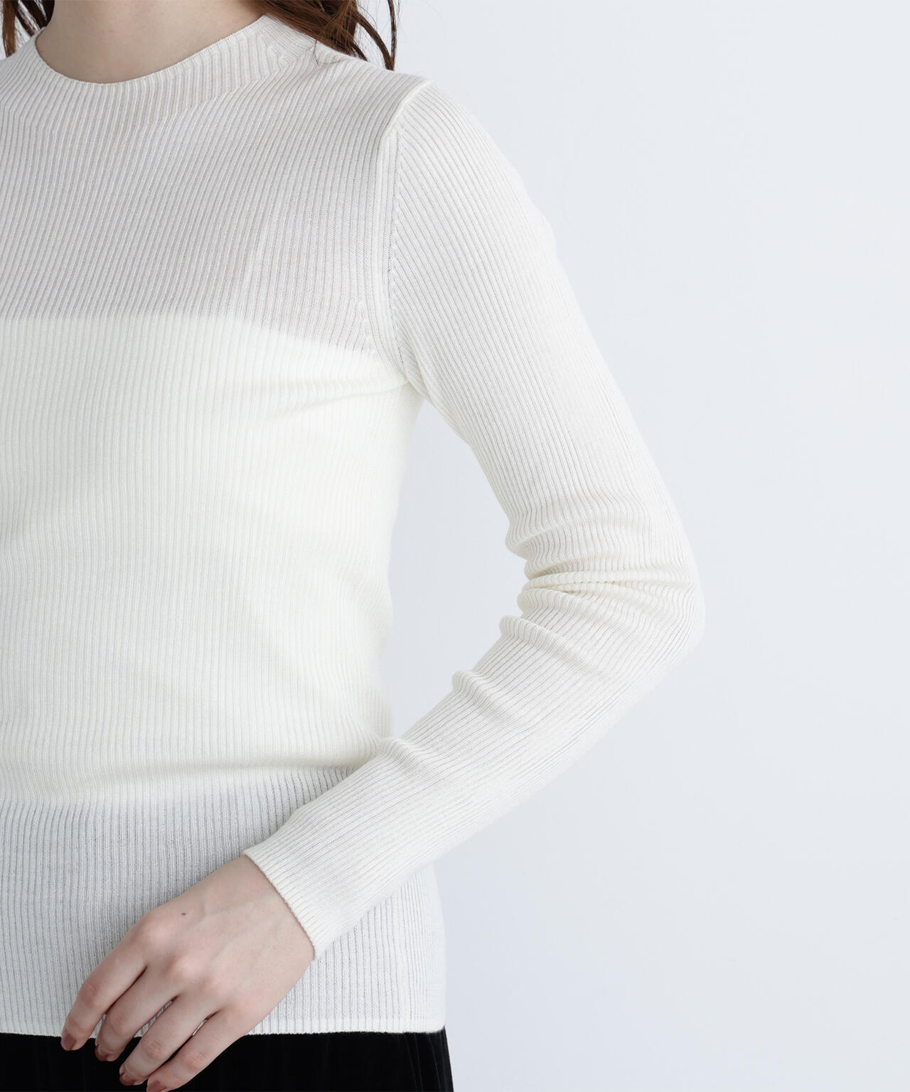 ペプラムベスト＆リブニット