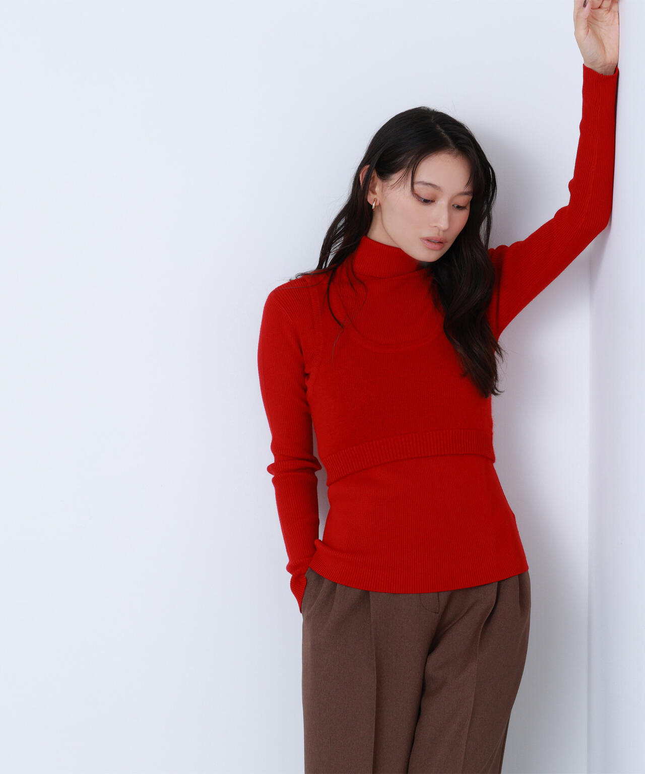 BLANC】ビスチェレイヤードニット | NATURAL BEAUTY BASIC（ナチュラル