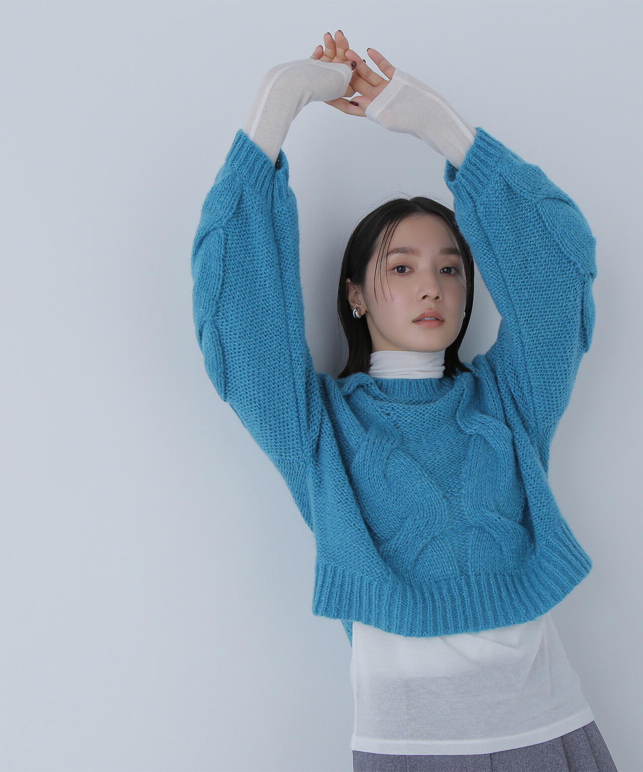 Oggi12月号掲載】クロップドビッグケーブルニット | NATURAL BEAUTY