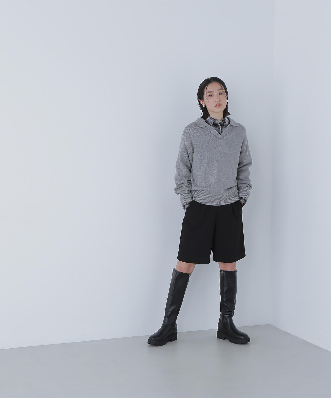 スキッパーポロニット | NATURAL BEAUTY BASIC（ナチュラル